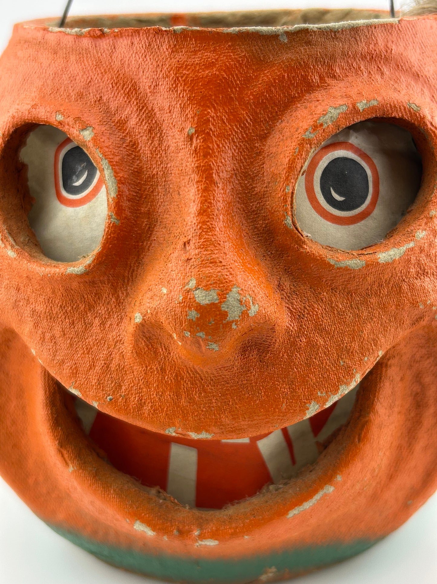 Vintage 5” Paper Mache Jack O Lantern