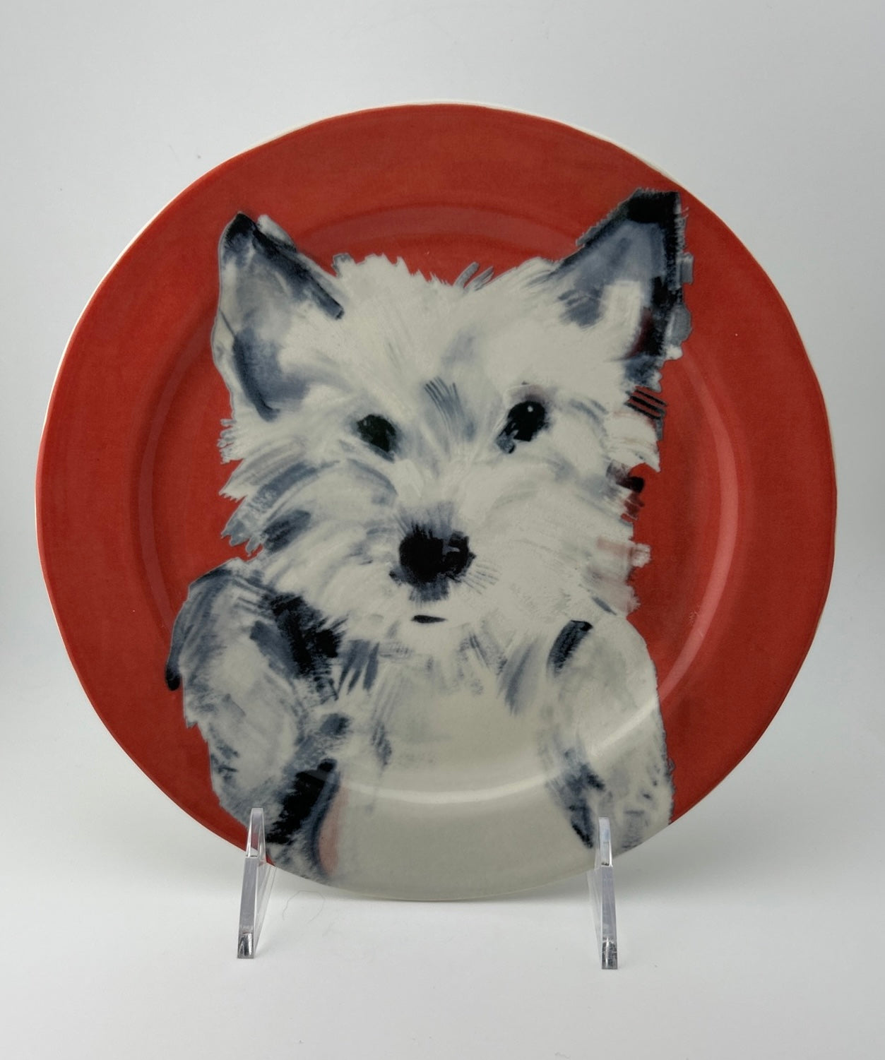 Sally Muir for Anthropologie Westie Plate