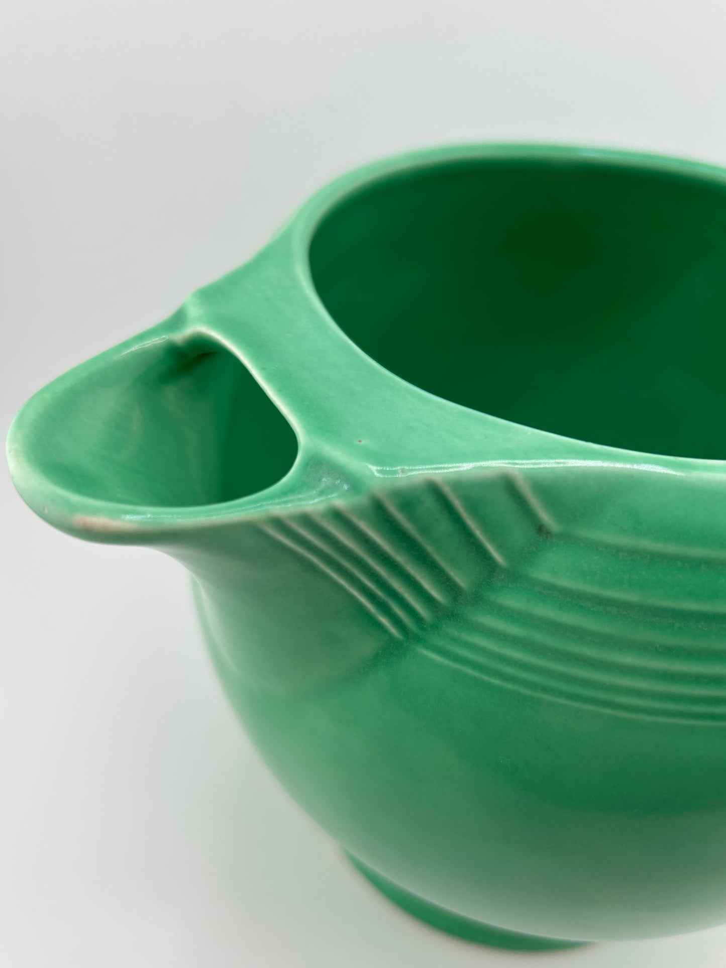 Vintage Fiestaware Green Ice Lip Pitcher