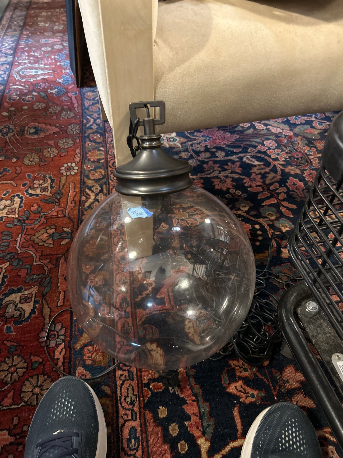 Clear Globe Hanging Lamp