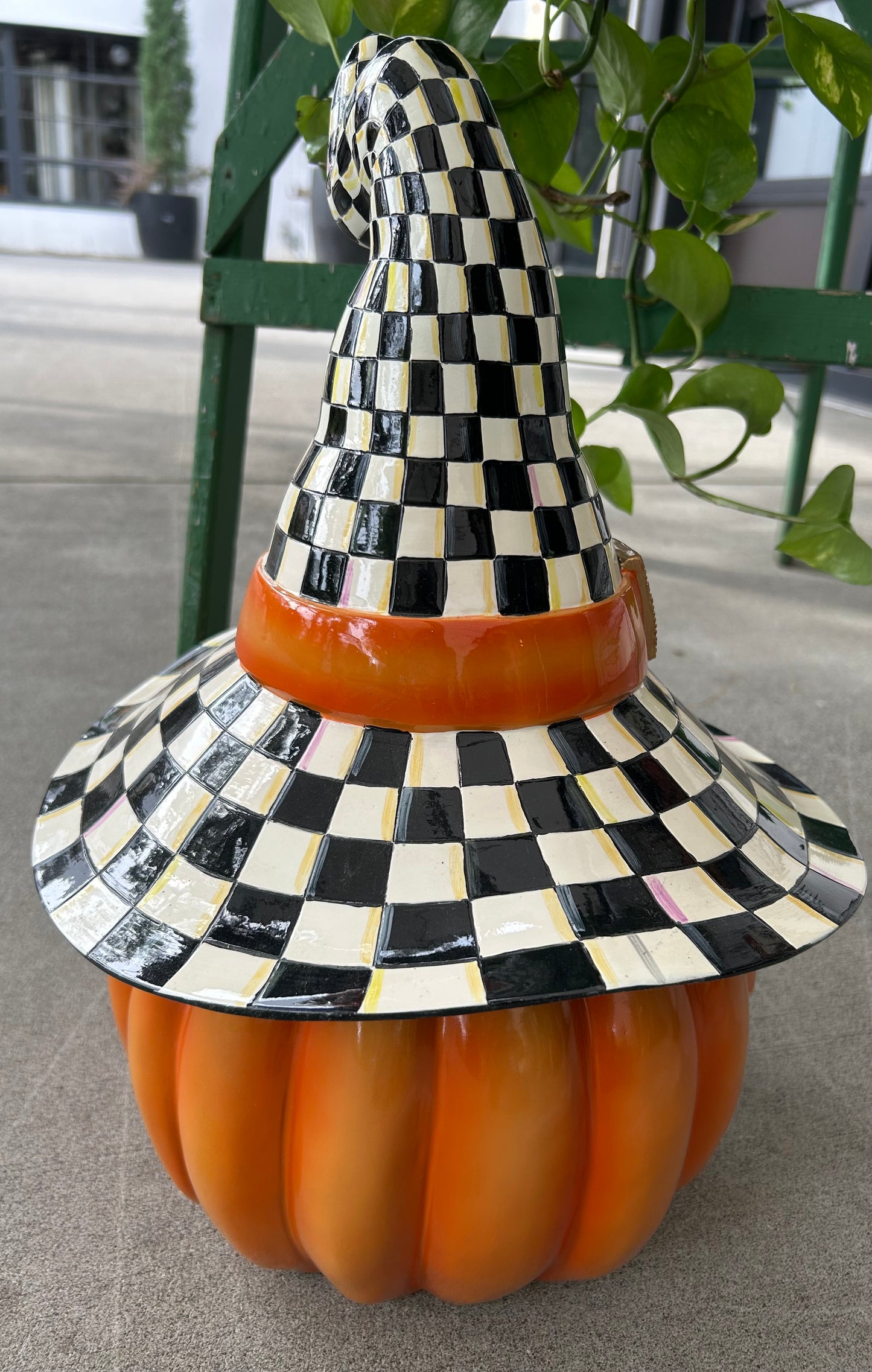 Mackenzie Childs Battery-Operated Light Up Pumpkin