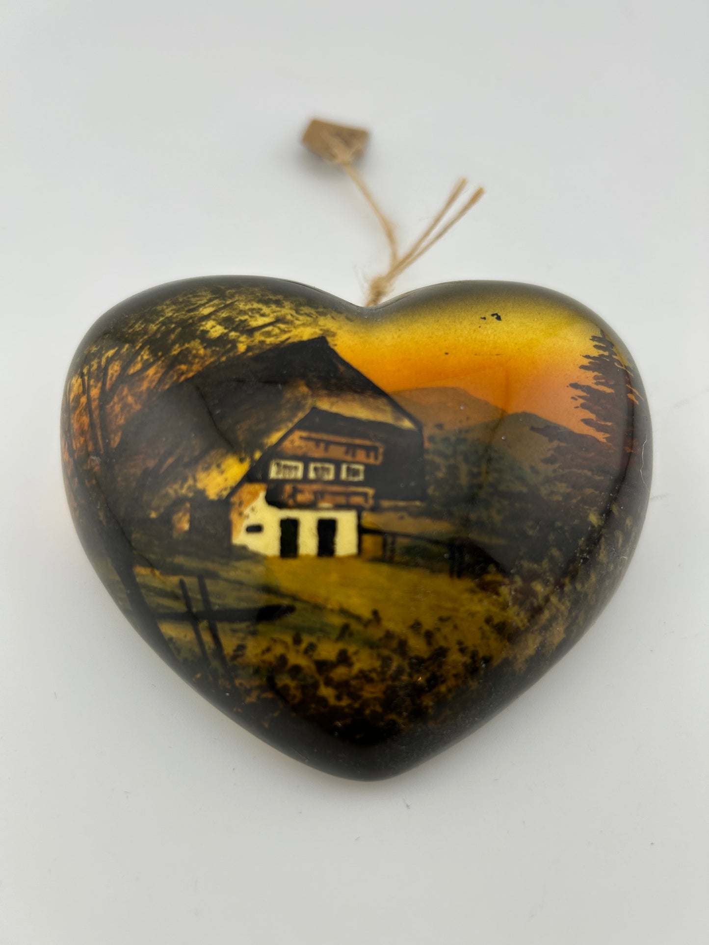 SMF Schramberg Majolika Fabrik Black Forest House Heart Wall Pocket