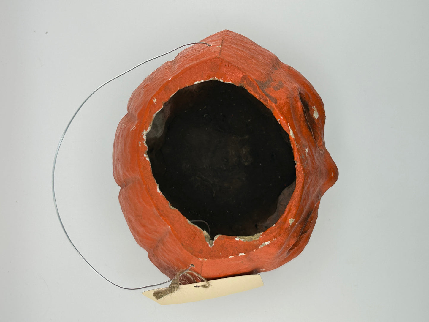 Vintage 5.5” Paper Mache Jack O Lantern