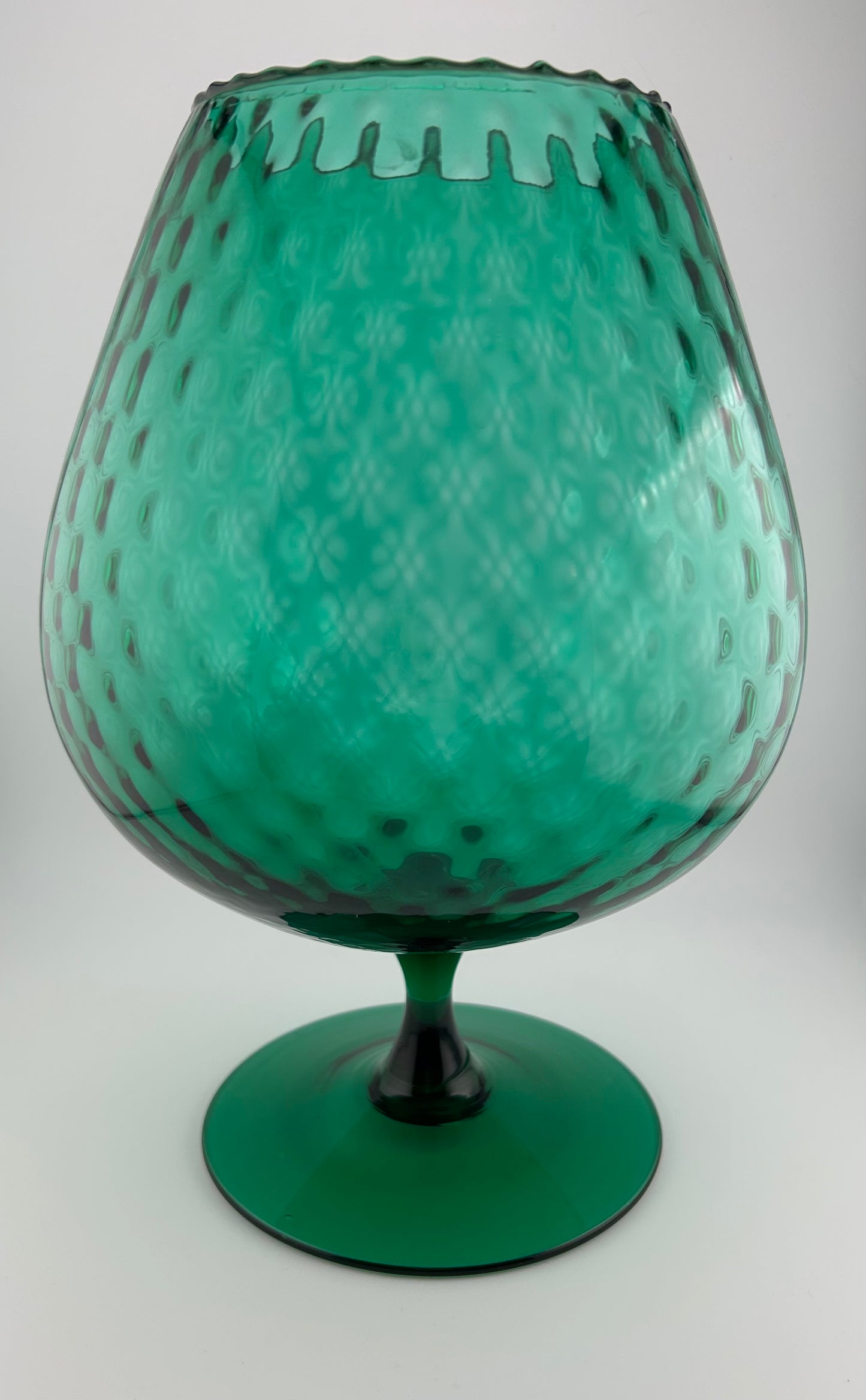 Empoli Emerald Green Glass Oversized Snifter