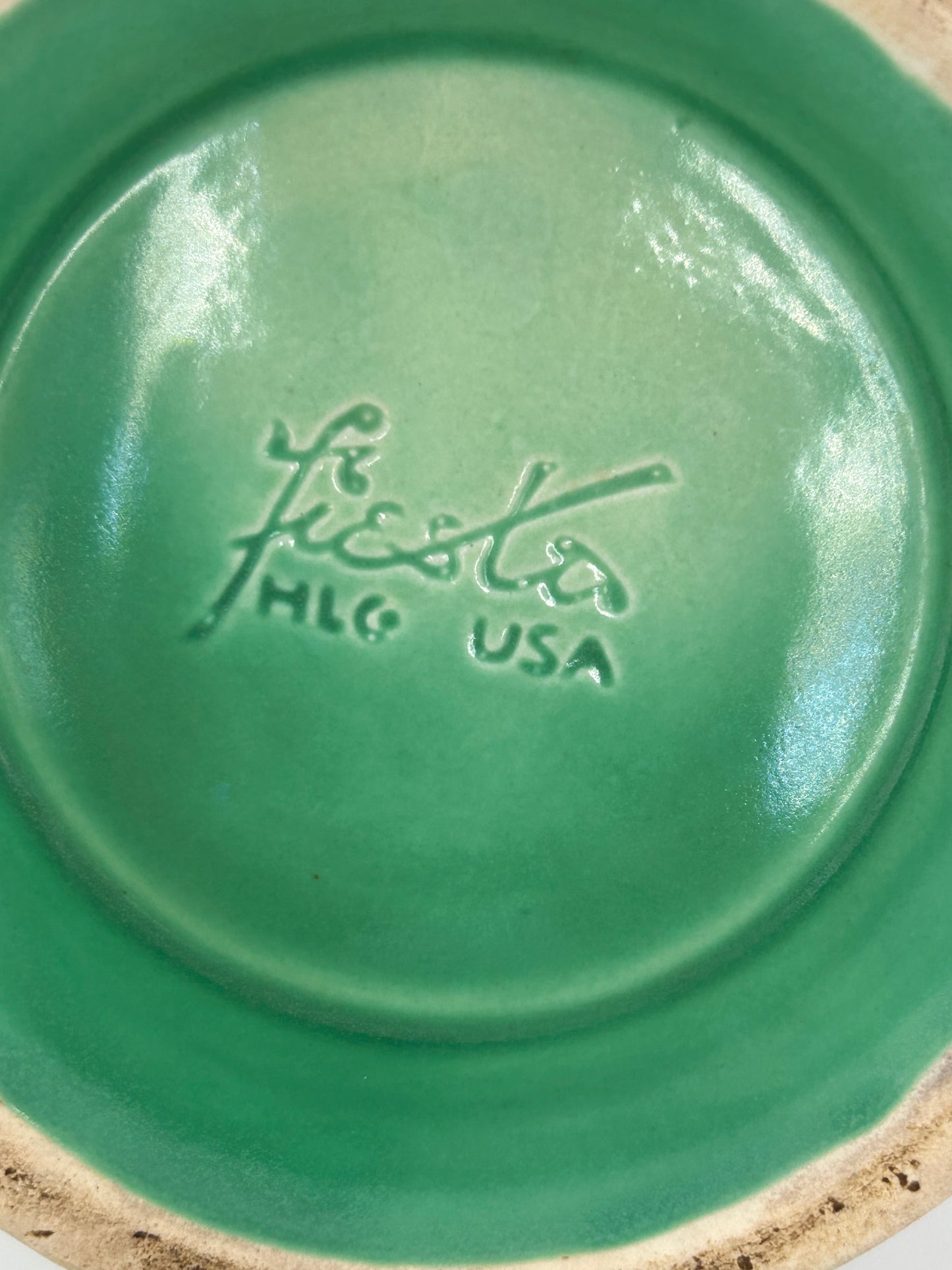 Vintage Fiestaware Green Ice Lip Pitcher
