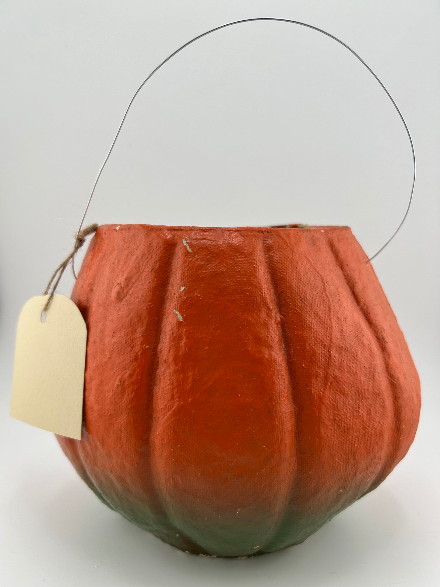 Vintage 5.5” Paper Mache Jack O Lantern