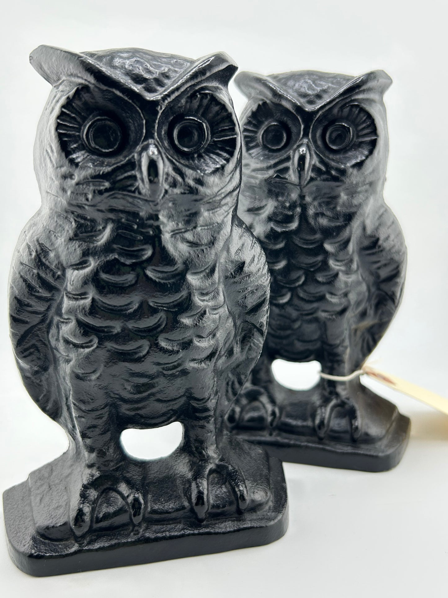 Pair of Cast Iron Owl Bookends/Door Stops