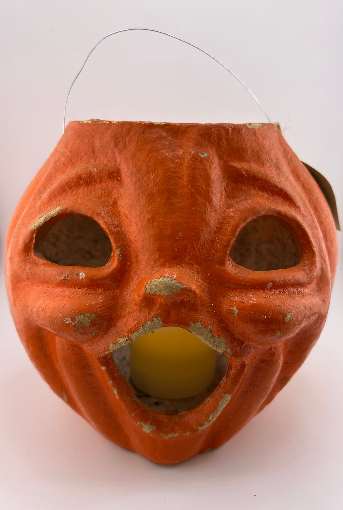Vintage Paper Mache Jack O Lantern