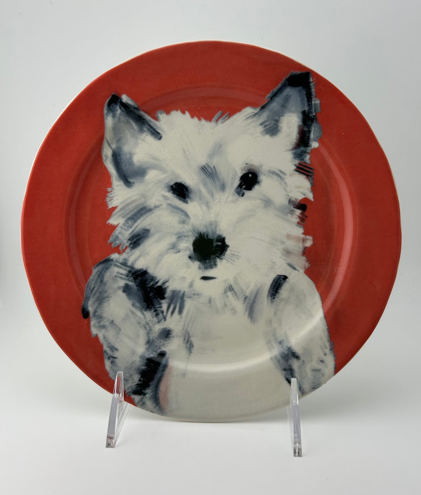 Sally Muir for Anthropologie Westie Plate
