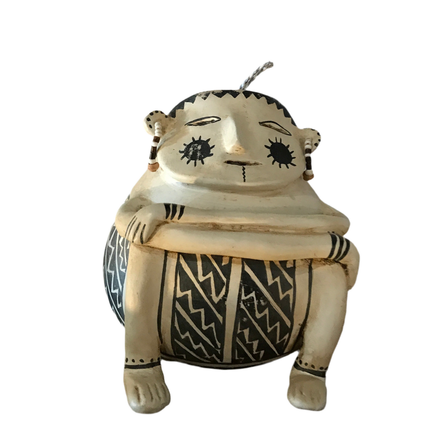Robert Rivera Anasazi Effigy Gourd Pot
