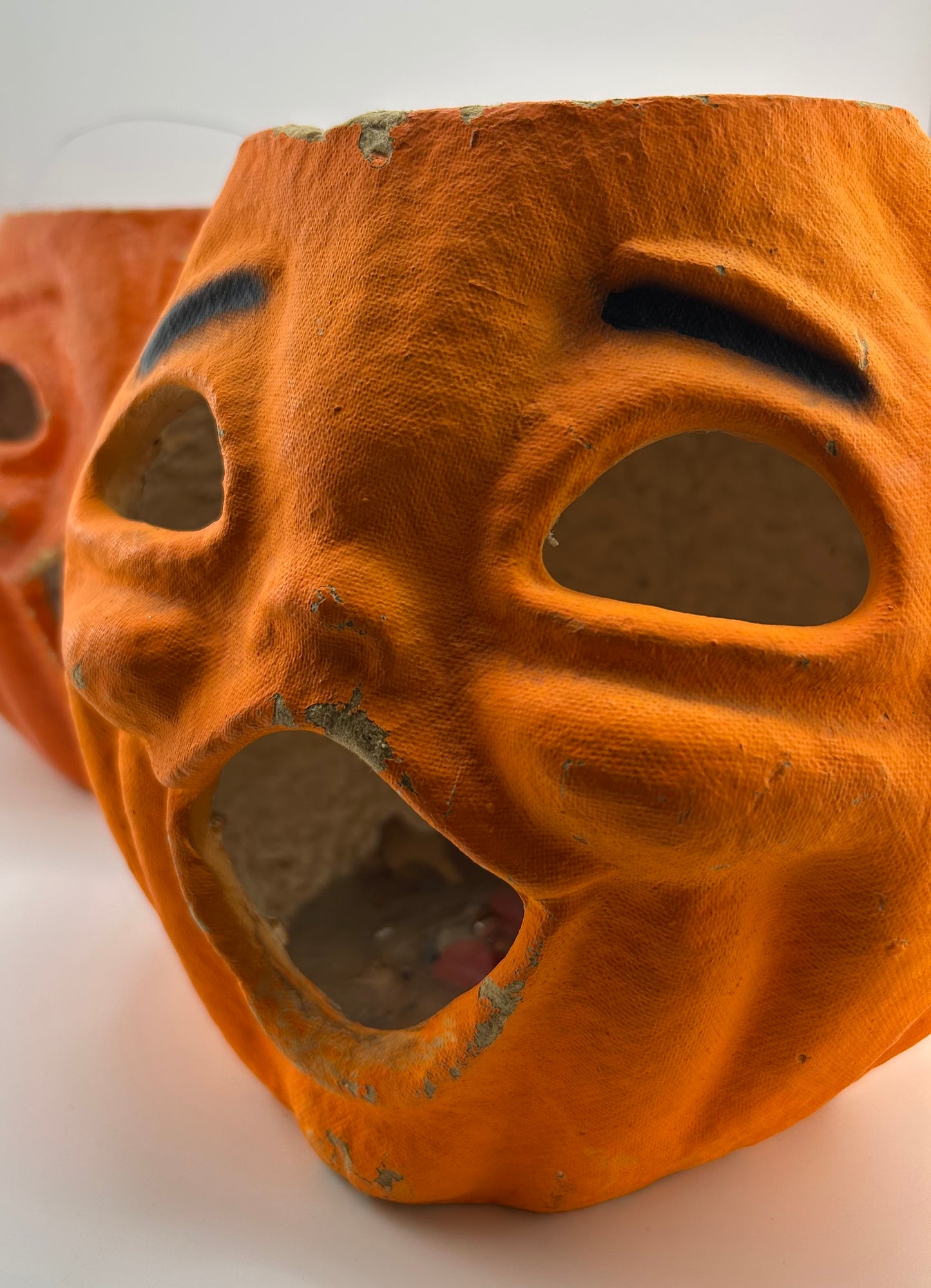 Vintage Paper Mache Jack O Lantern