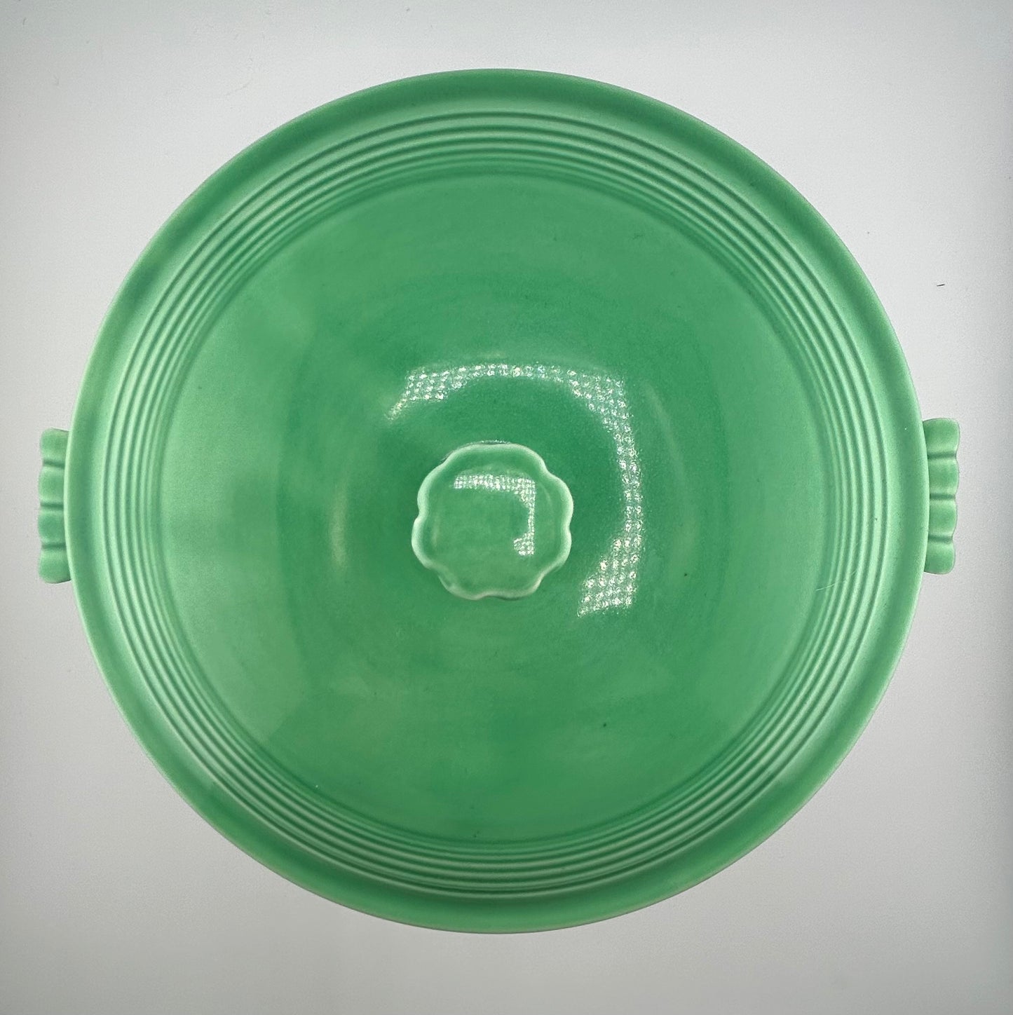 Vintage Fiestaware Green Covered Casserole