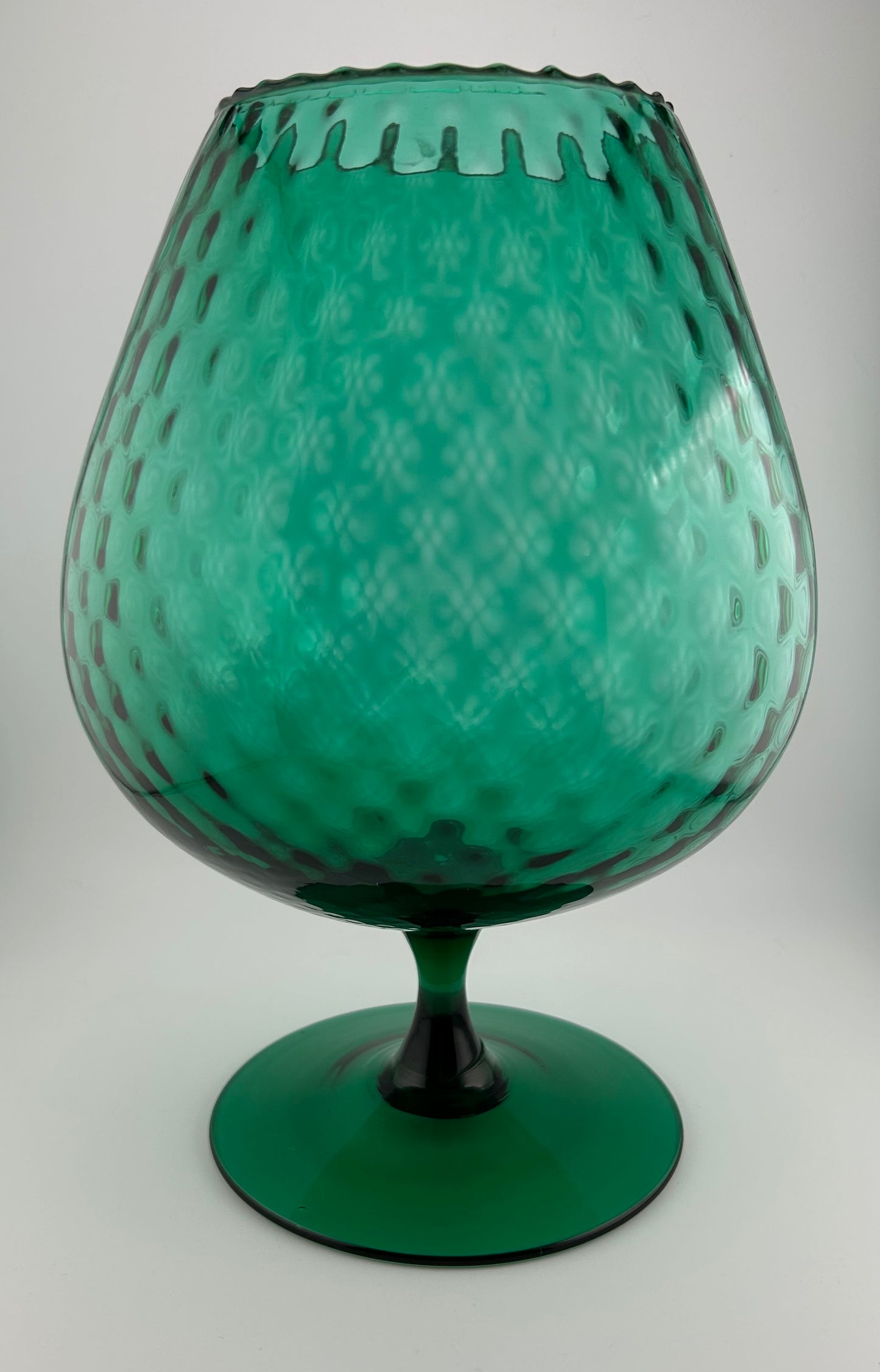 Empoli Emerald Green Glass Oversized Snifter