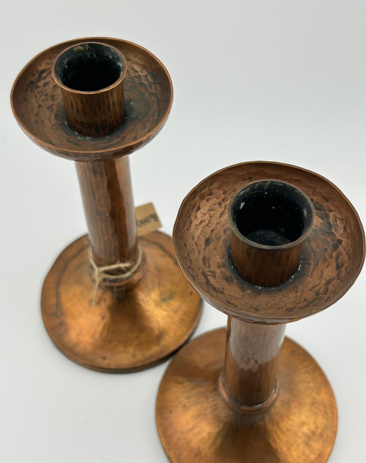 Copper Candlestick Pair