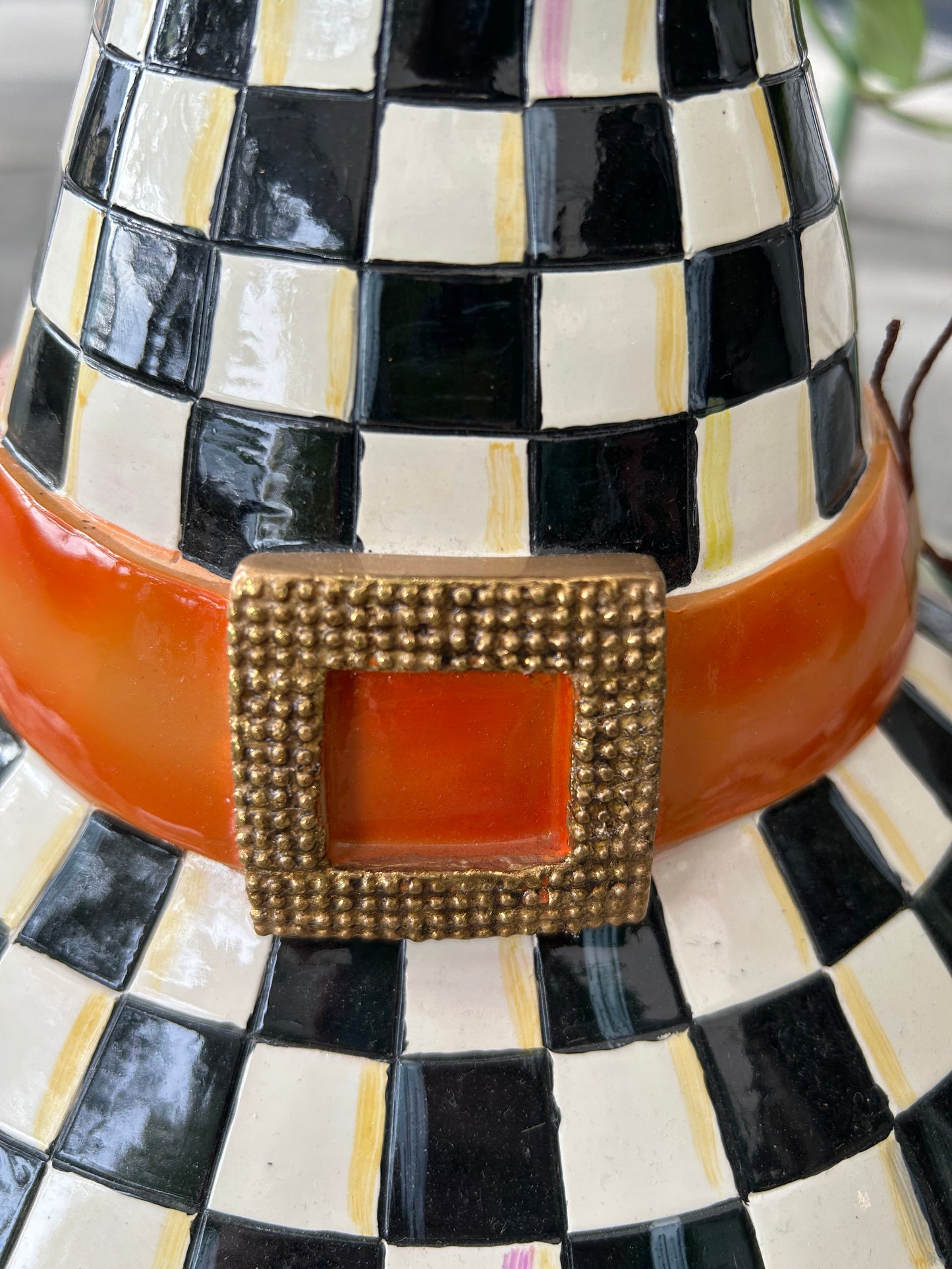 Mackenzie Childs Battery-Operated Light Up Pumpkin