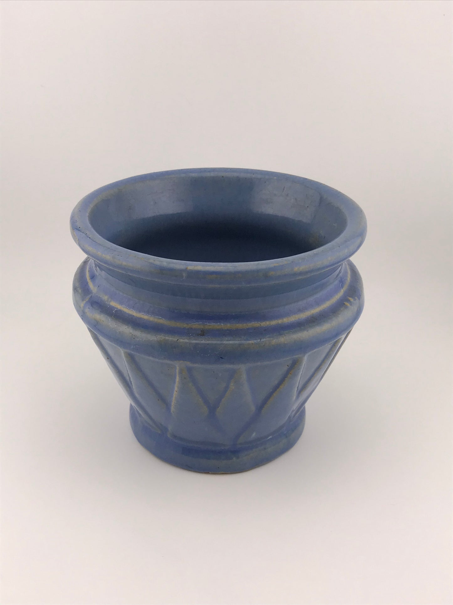Blue Sunburst Planter (Unmarked McCoy Pottery)
