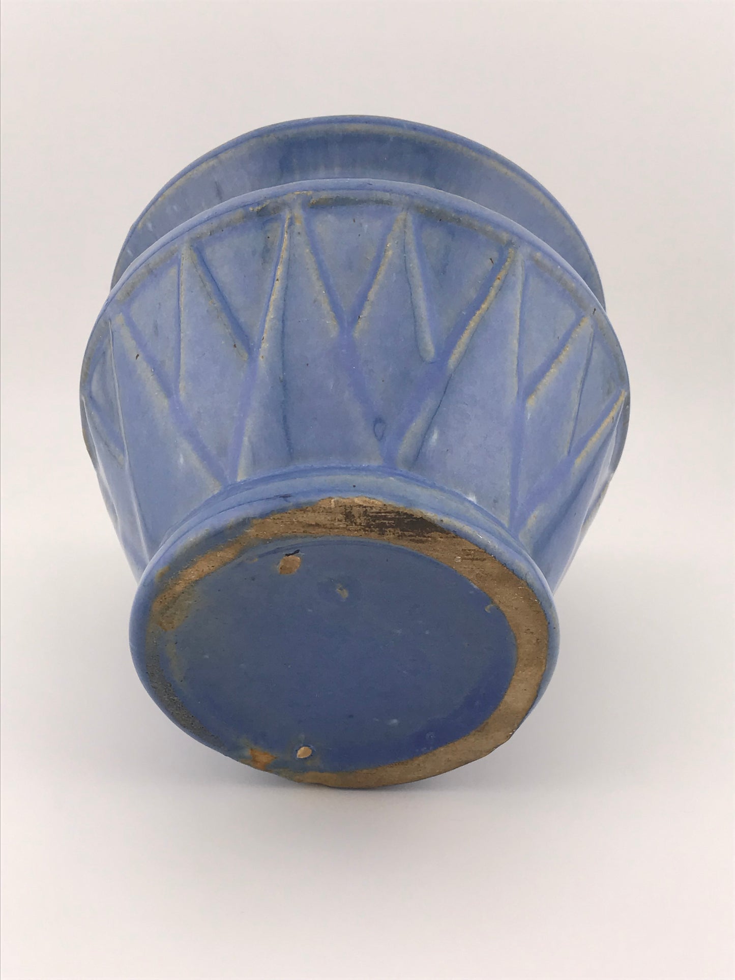 Blue Sunburst Planter (Unmarked McCoy Pottery)