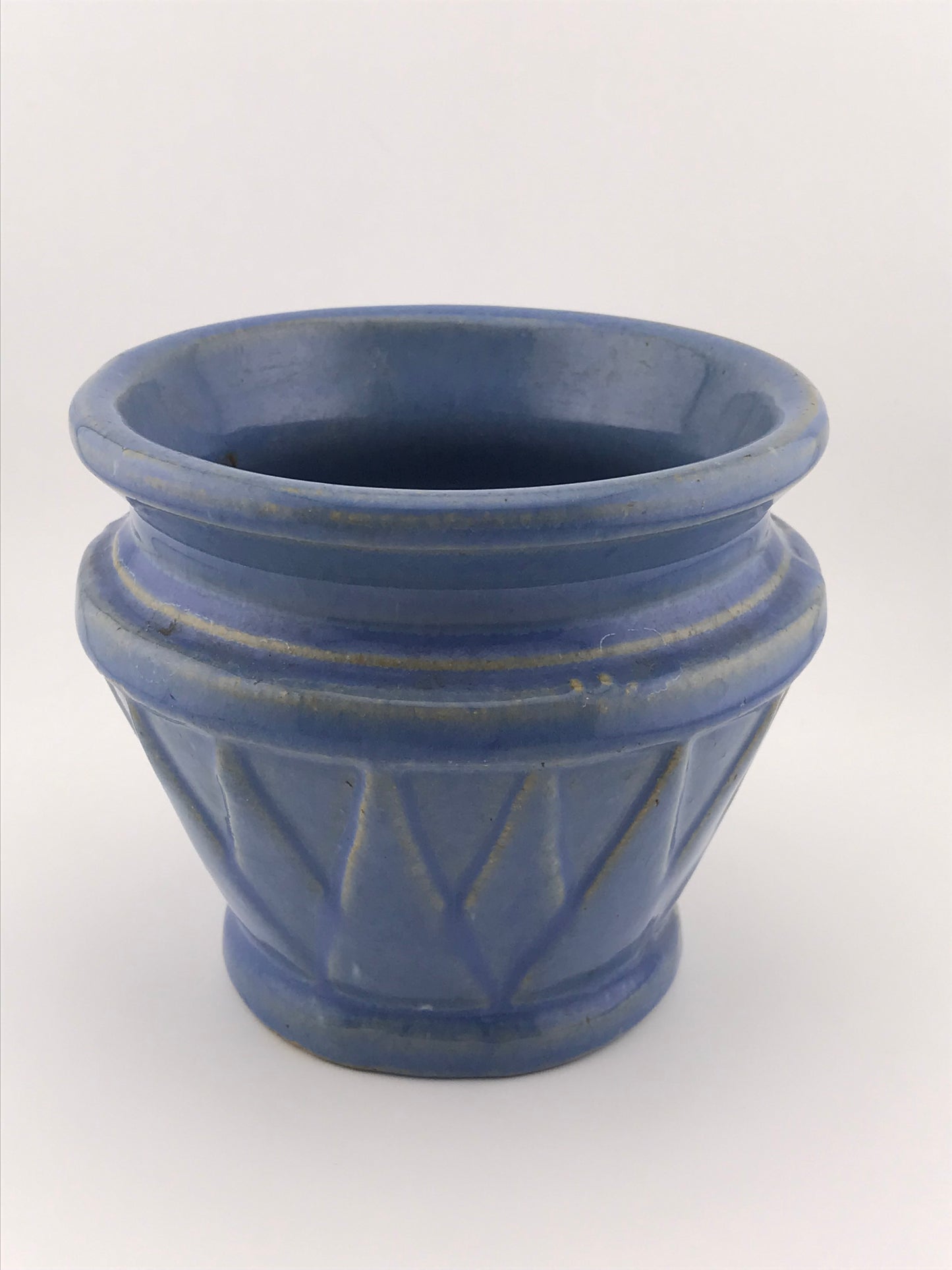 Blue Sunburst Planter (Unmarked McCoy Pottery)