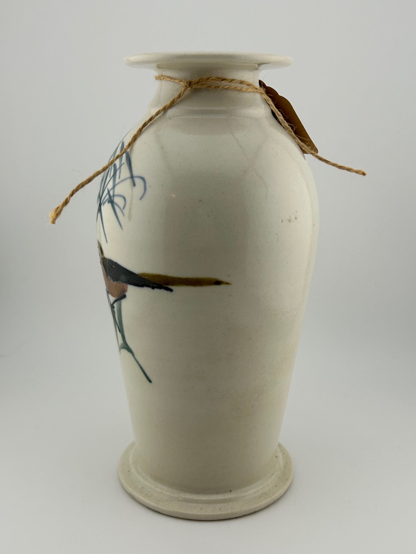 Bird Studio Pottery Vase