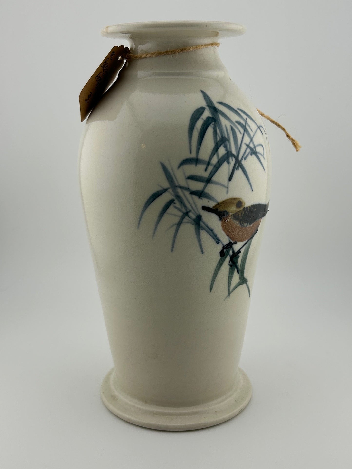 Bird Studio Pottery Vase