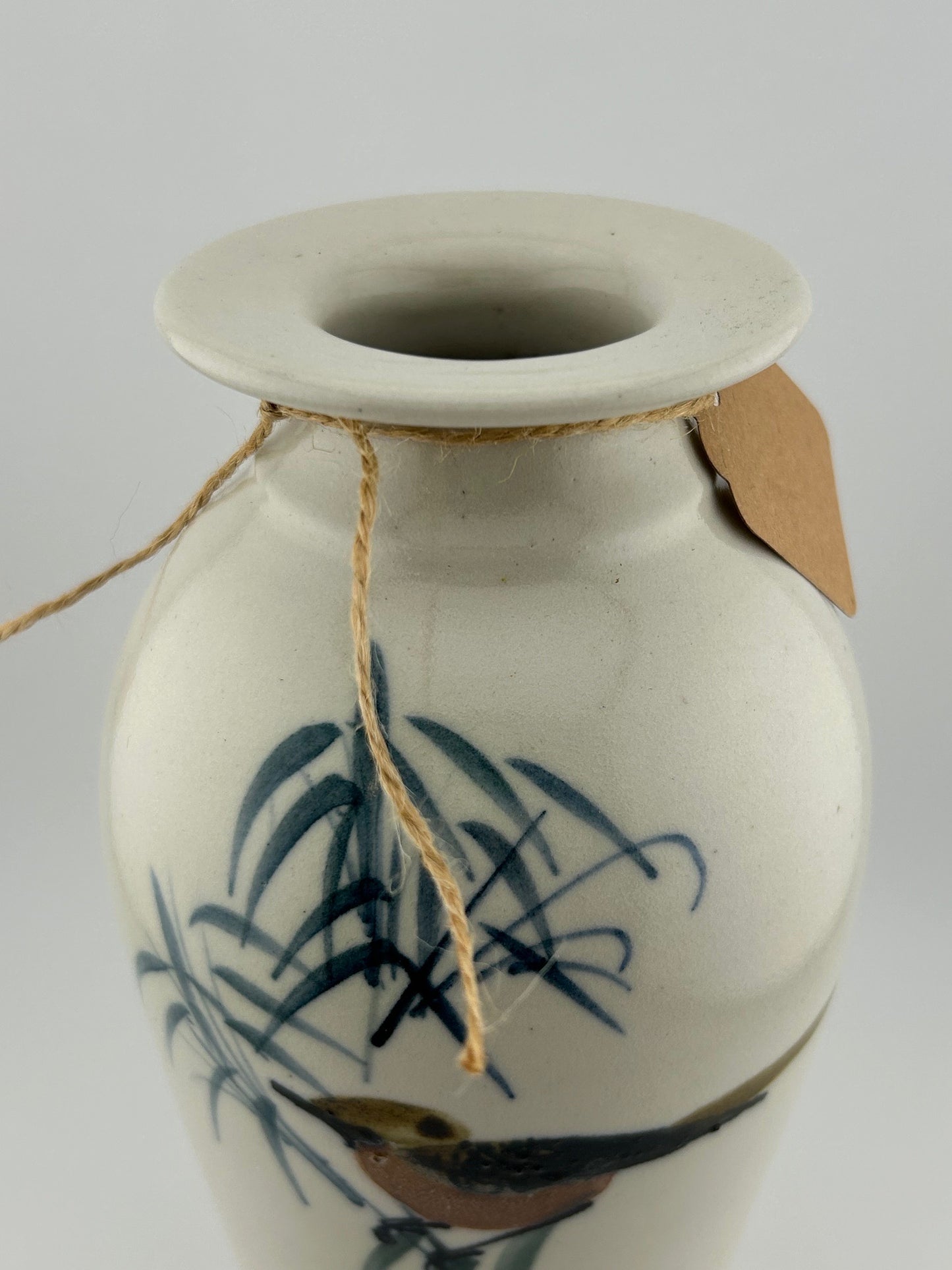 Bird Studio Pottery Vase