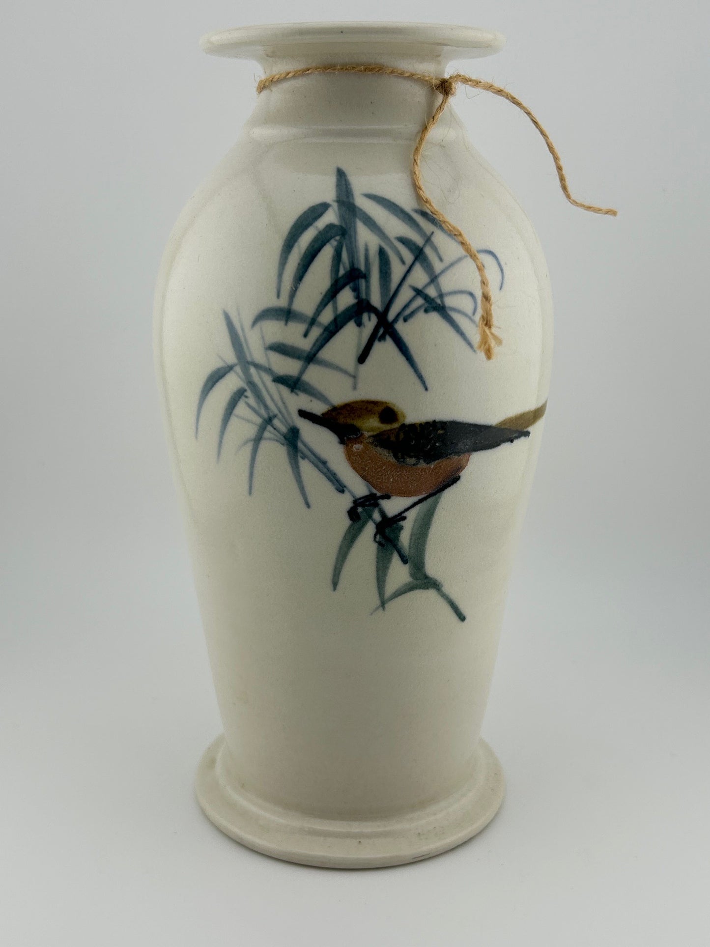 Bird Studio Pottery Vase