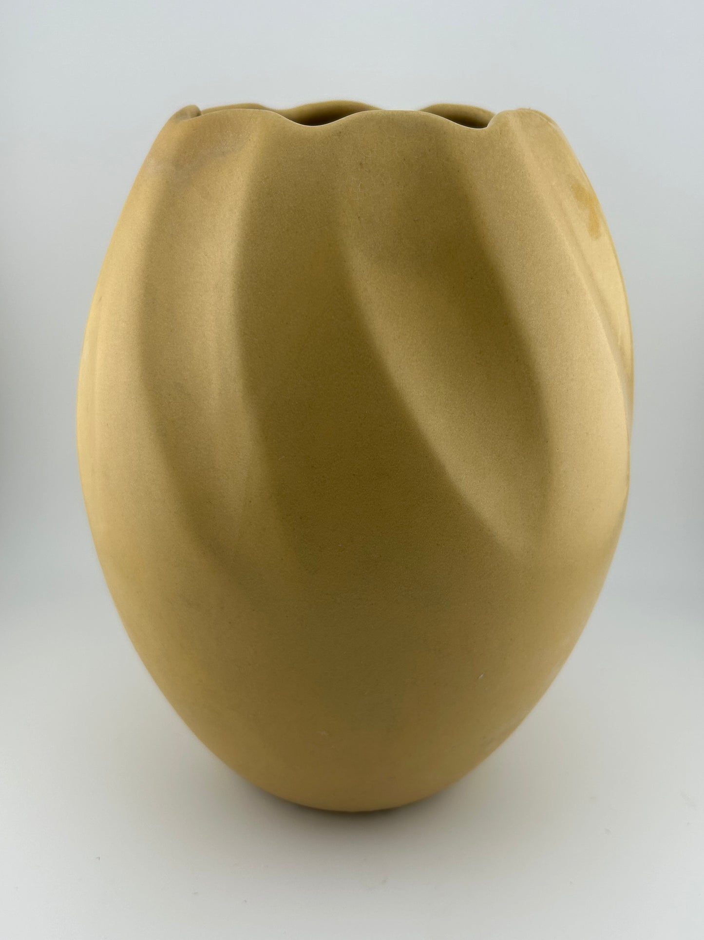 Rare Weller Pottery Large Matte Yellow Vase