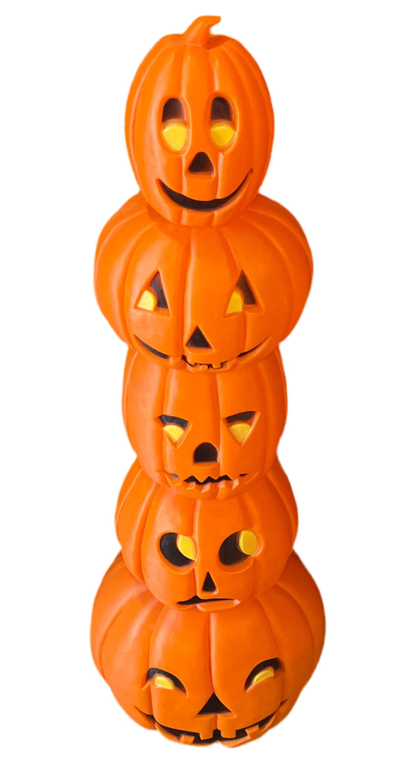 Vintage Don Featherstone Pumpkin Stack Totem Blow Mold