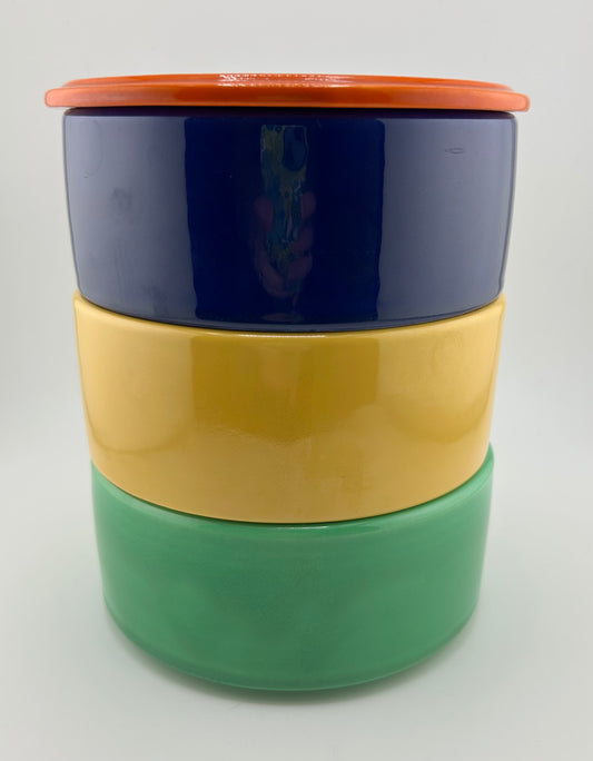 Vintage Fiesta Promo Kitchen Kraft Stacking Refrigerator Set