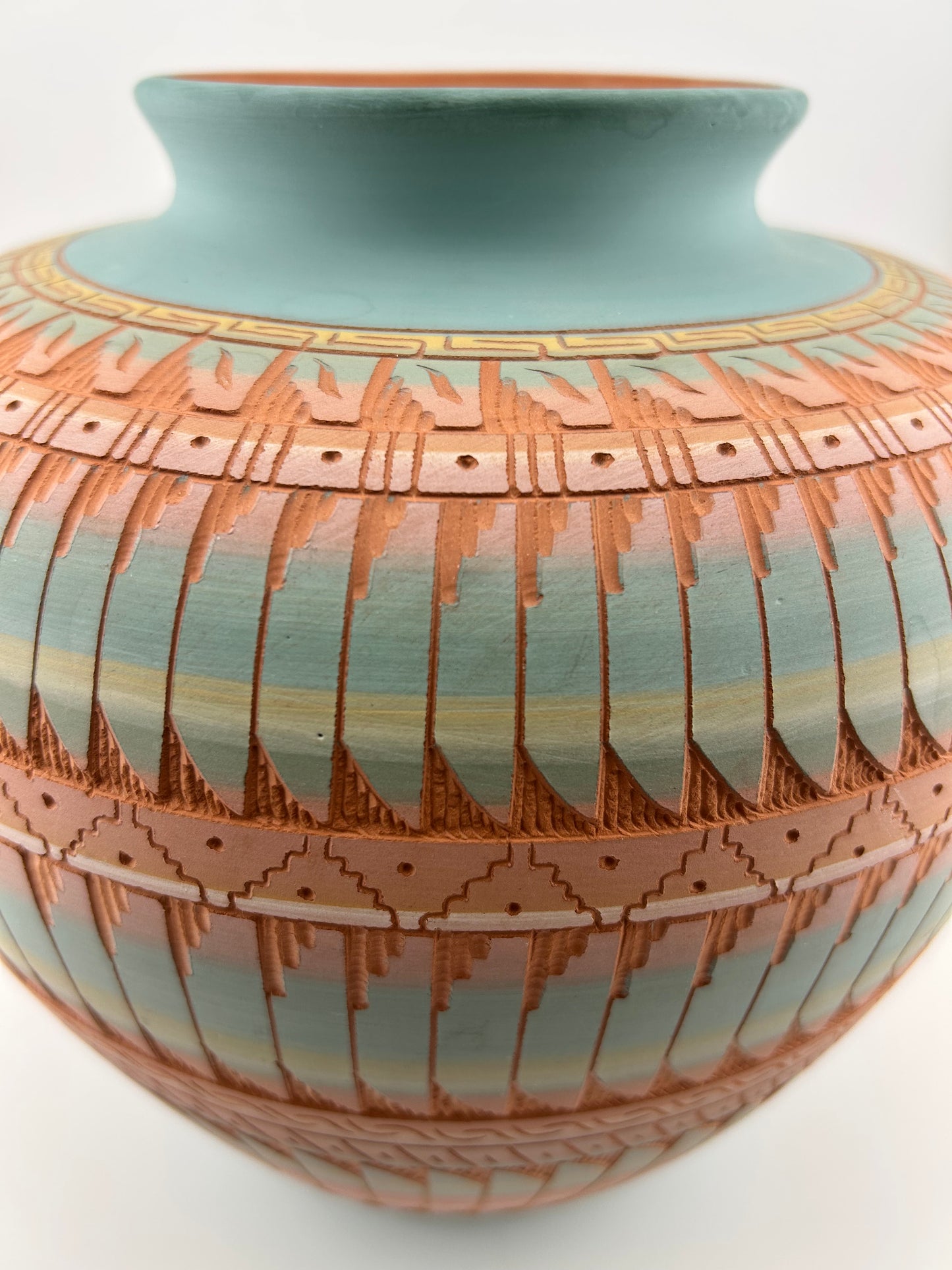 Navajo Art Pottery Vase Signed