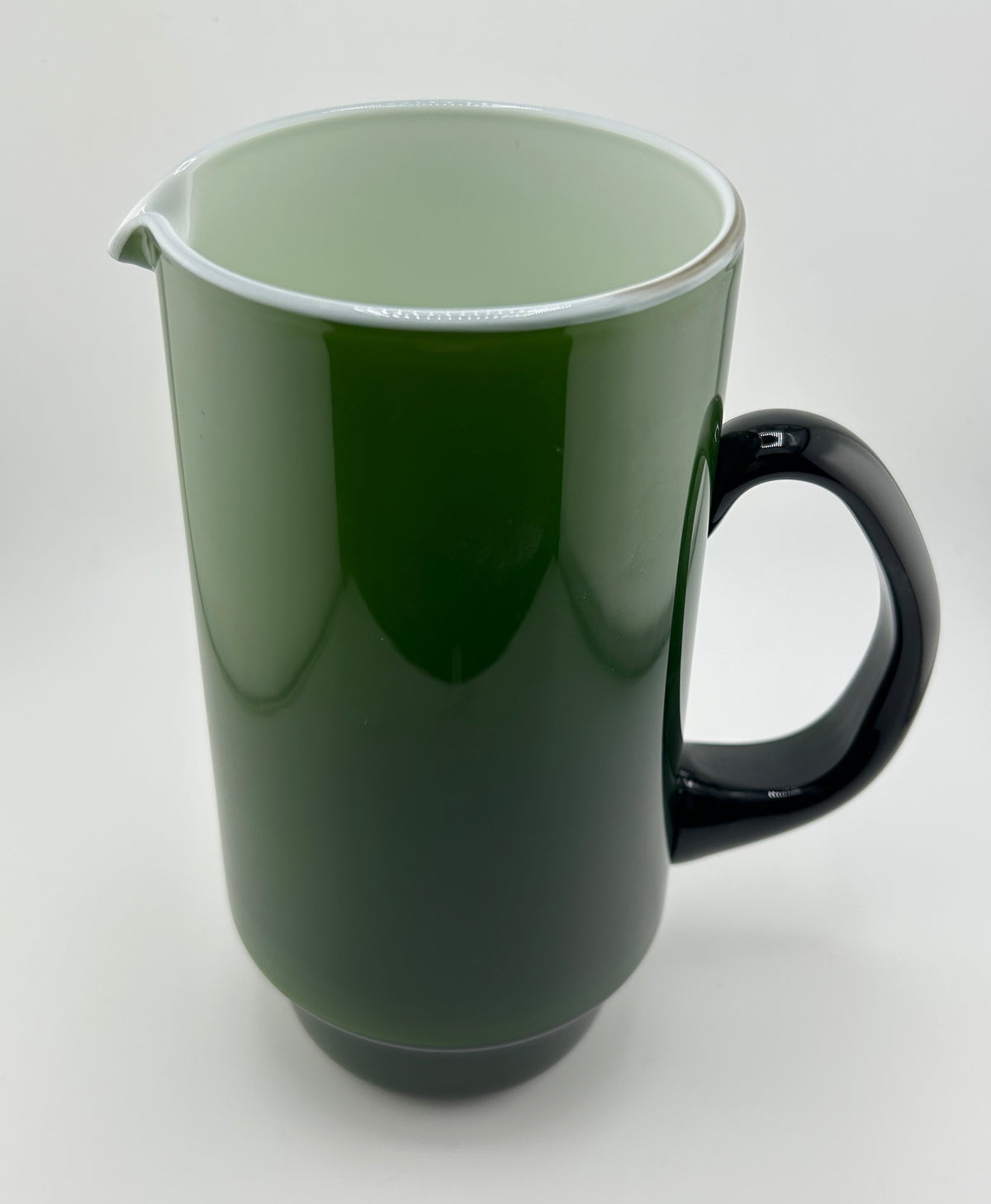 Holmegaard Palet Green Cased Glass Pitcher
