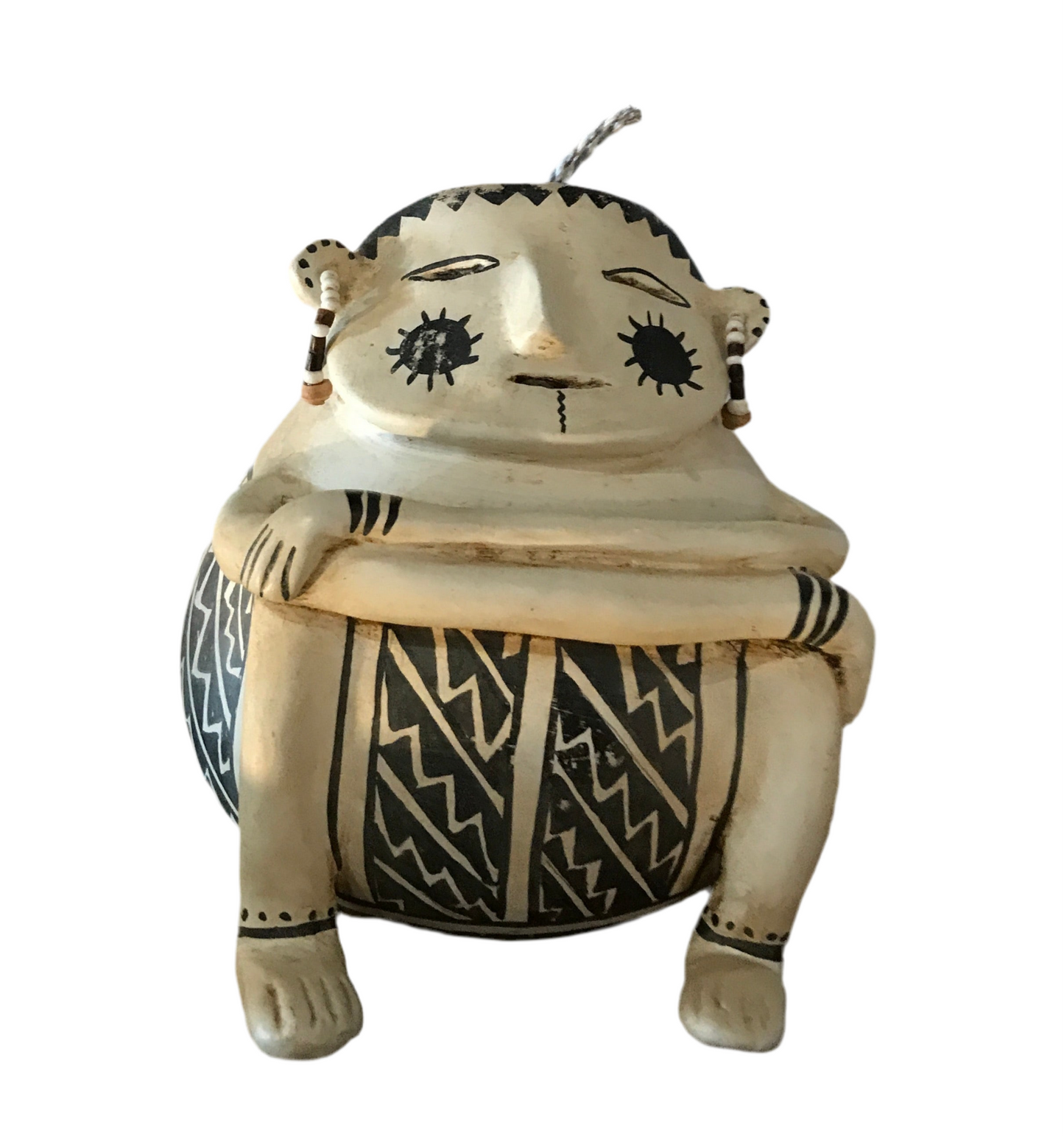 Robert Rivera Anasazi Effigy Gourd Pot