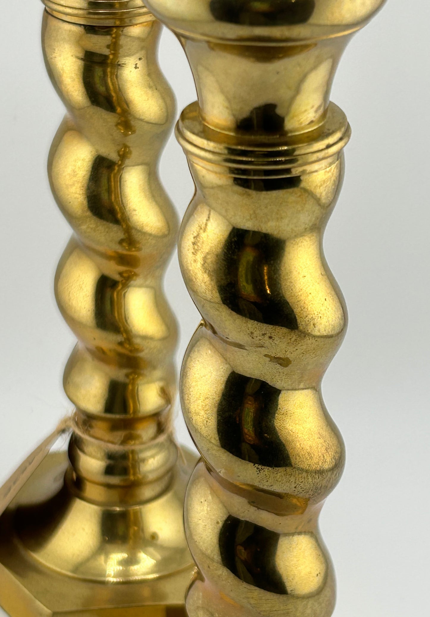 Andrea by Sadek Brass Candleholder Pair