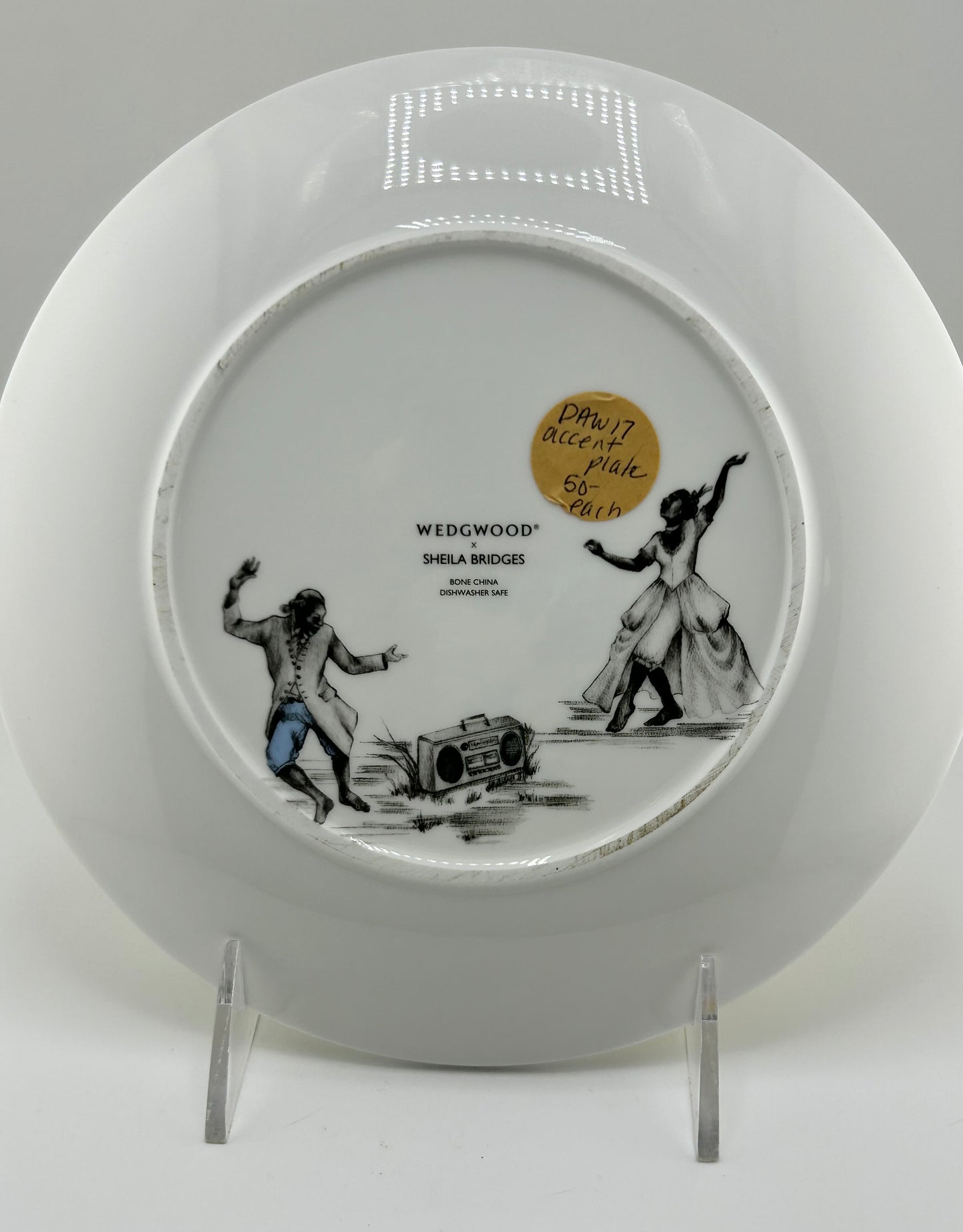 Wedgwood Sheila Bridges Harlem Toile de Jouy Accent Plate