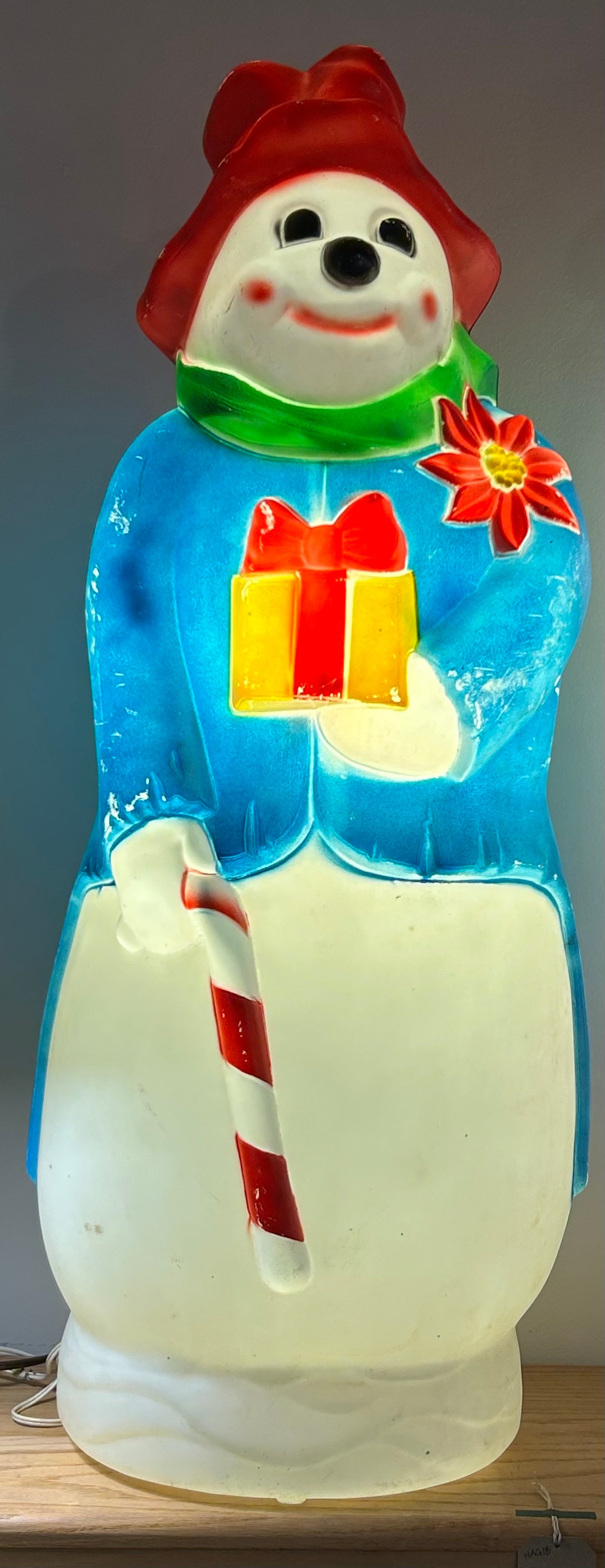 Rare Empire Hobo Snowman Blow Mold