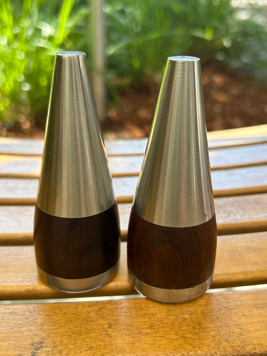 Stainless MCM Salt & Pepper Shakers Made in Denmark
