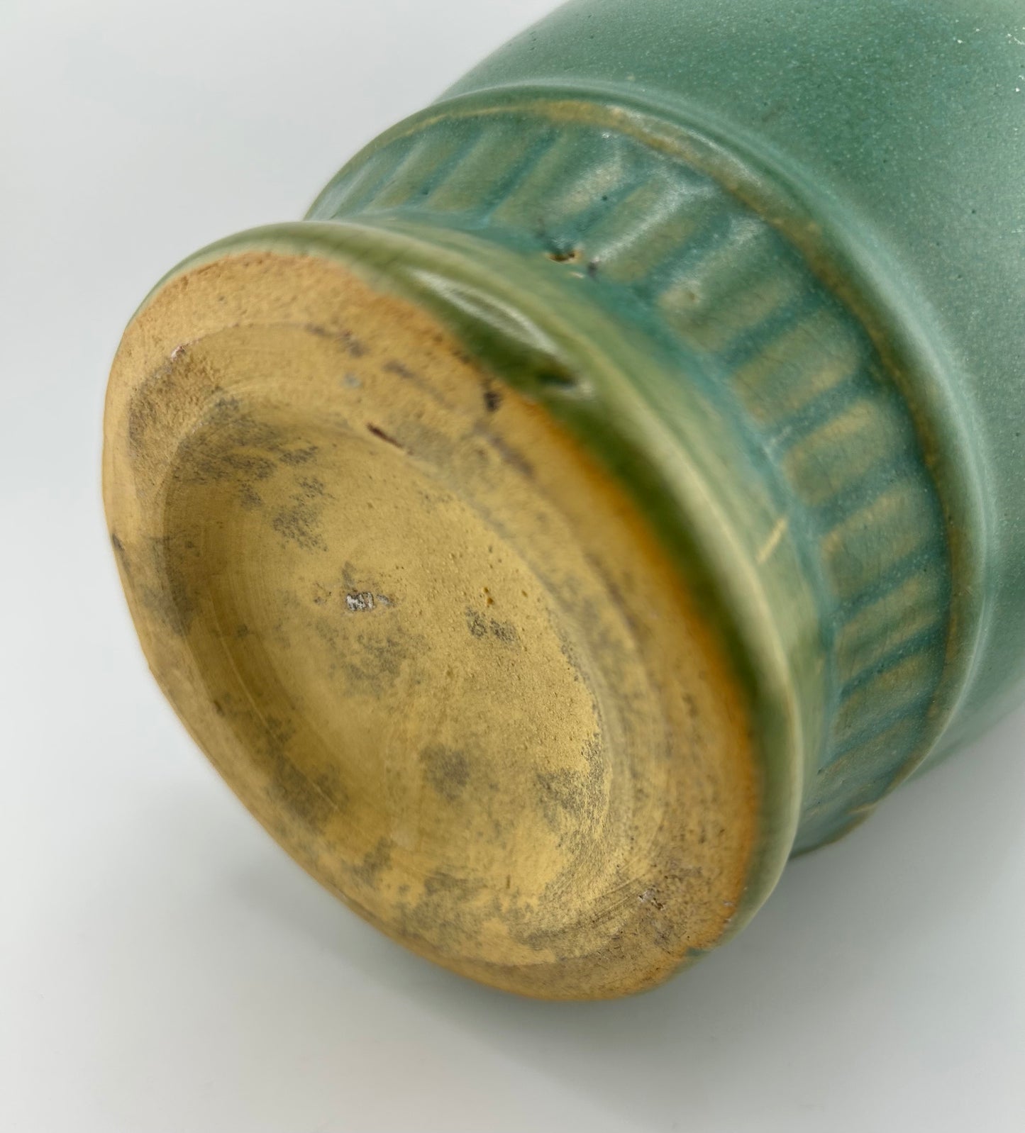 Matte Green Pottery Vase