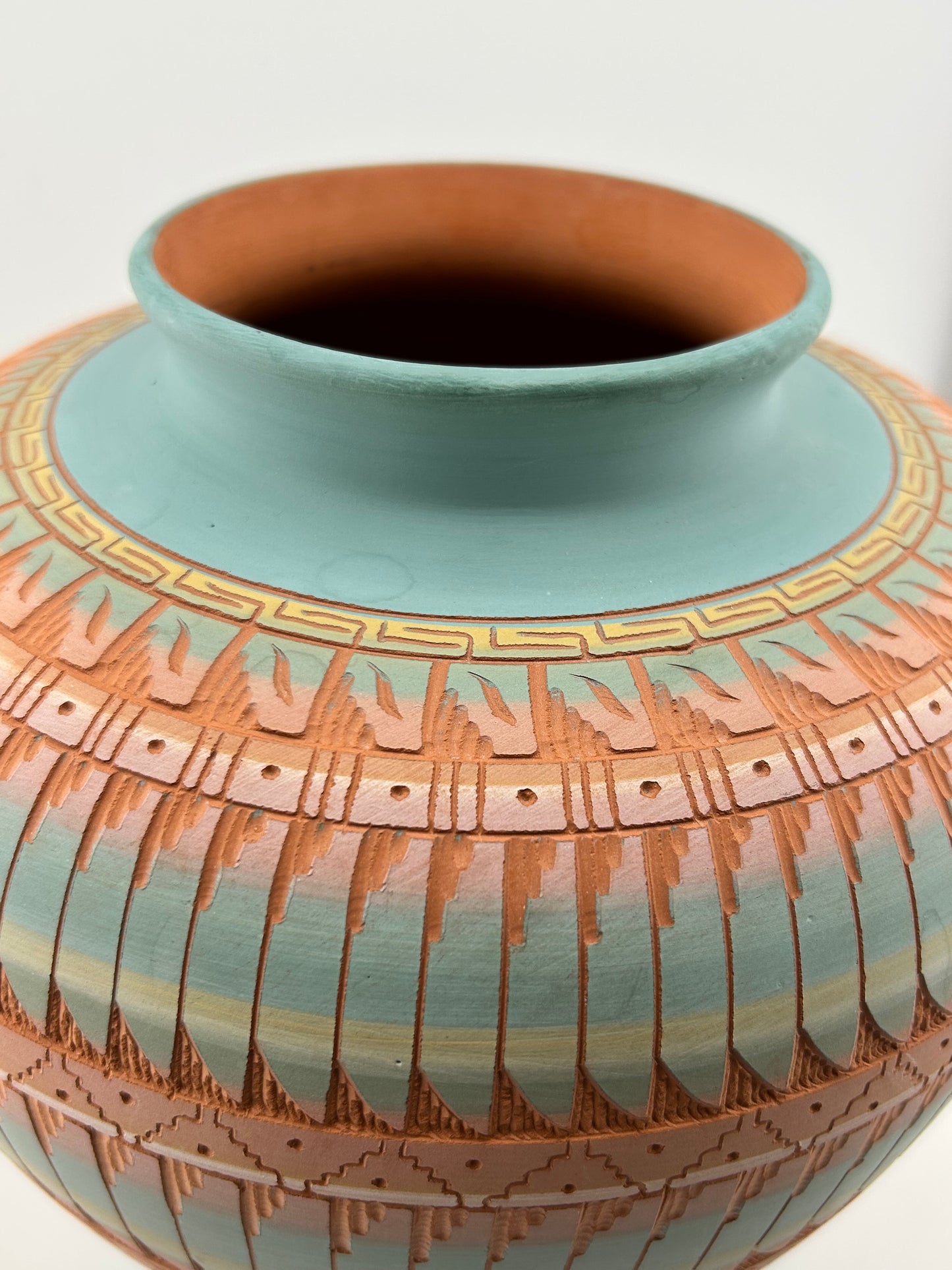Navajo Art Pottery Vase Signed