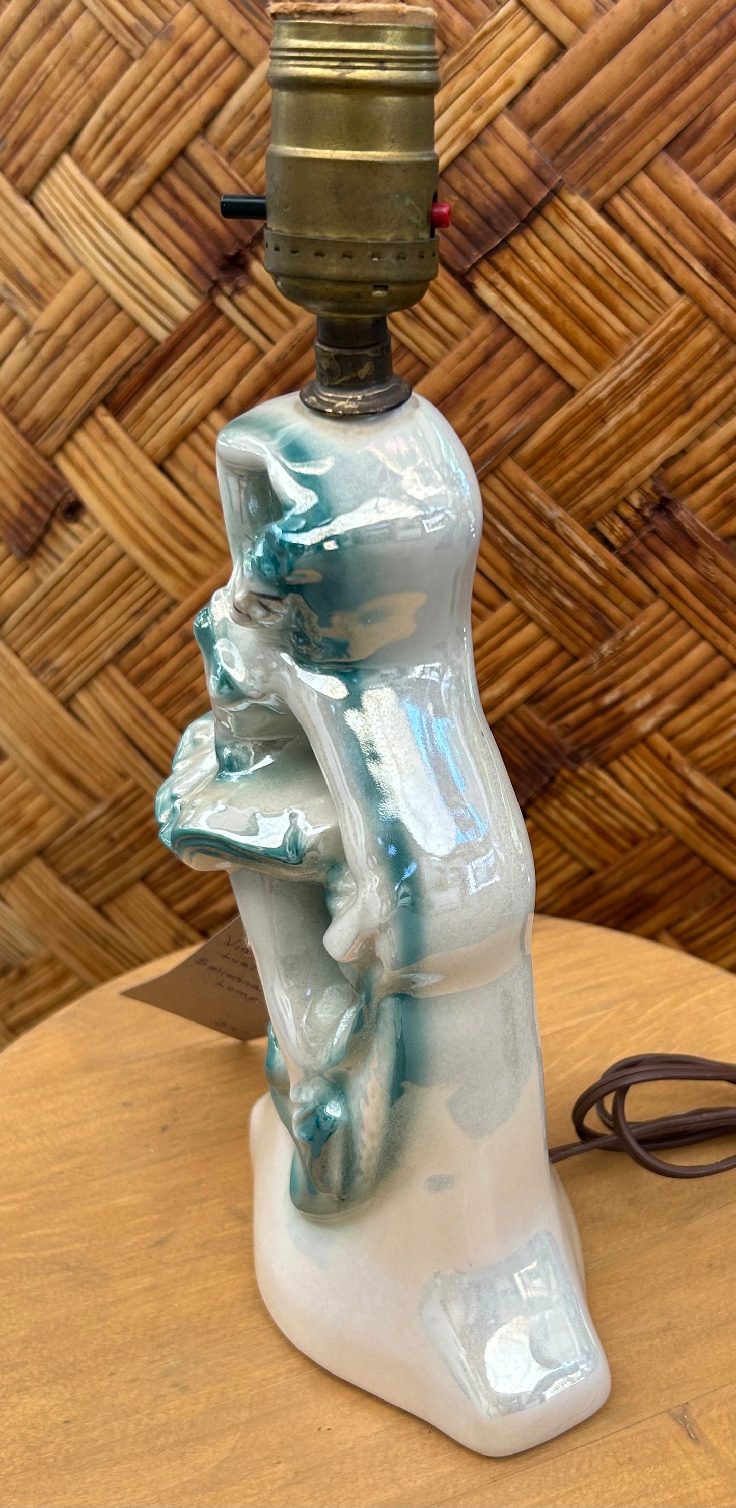 Vintage Lustreware Ballerina Lamp