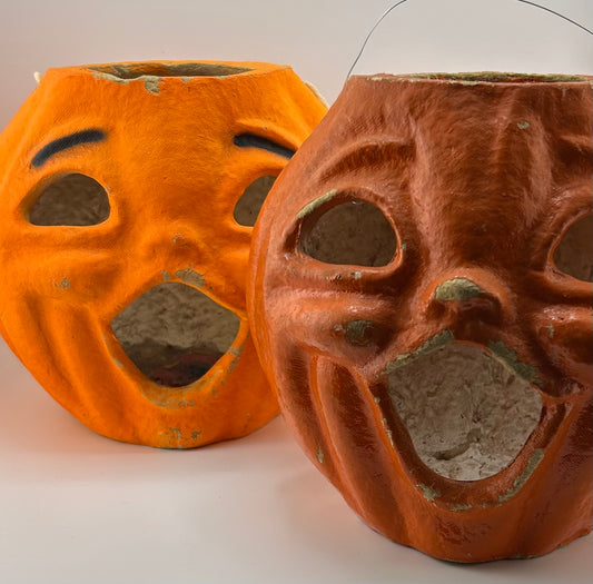 Vintage Paper Mache Jack O Lantern