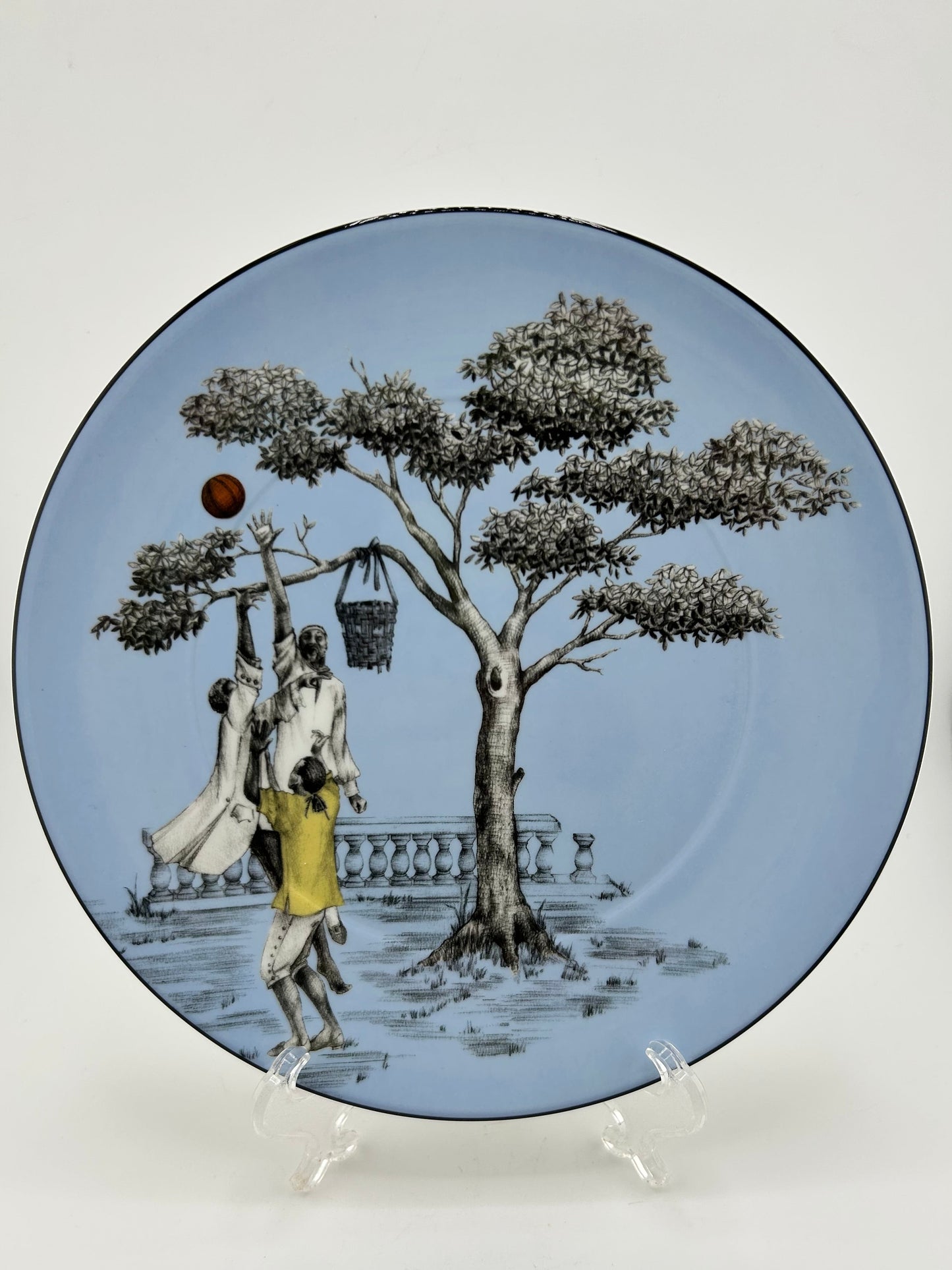 Wedgwood Sheila Bridges Harlem Toile de Jouy Accent Plate