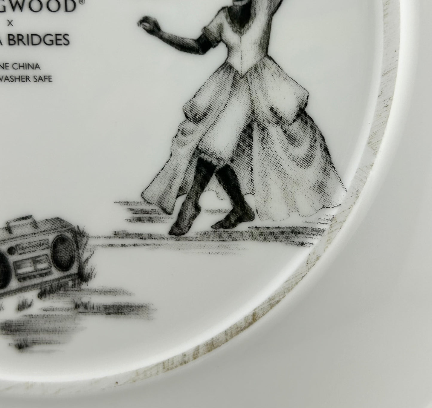 Wedgwood Sheila Bridges Harlem Toile de Jouy Accent Plate