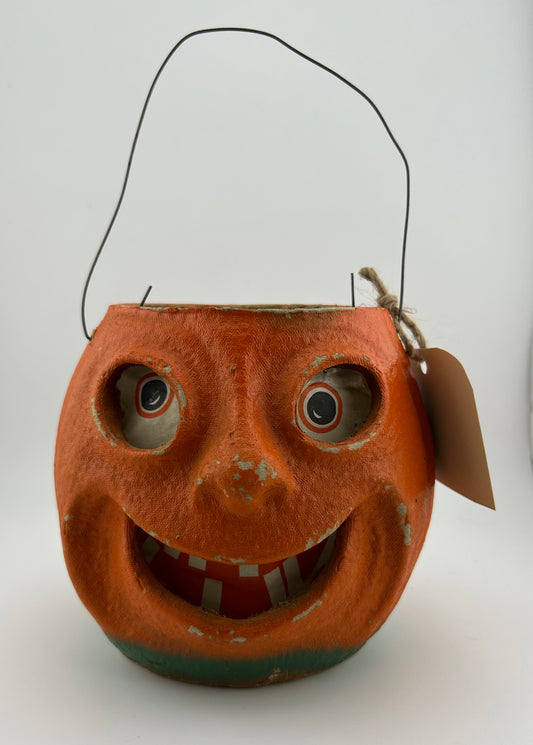 Vintage 5” Paper Mache Jack O Lantern