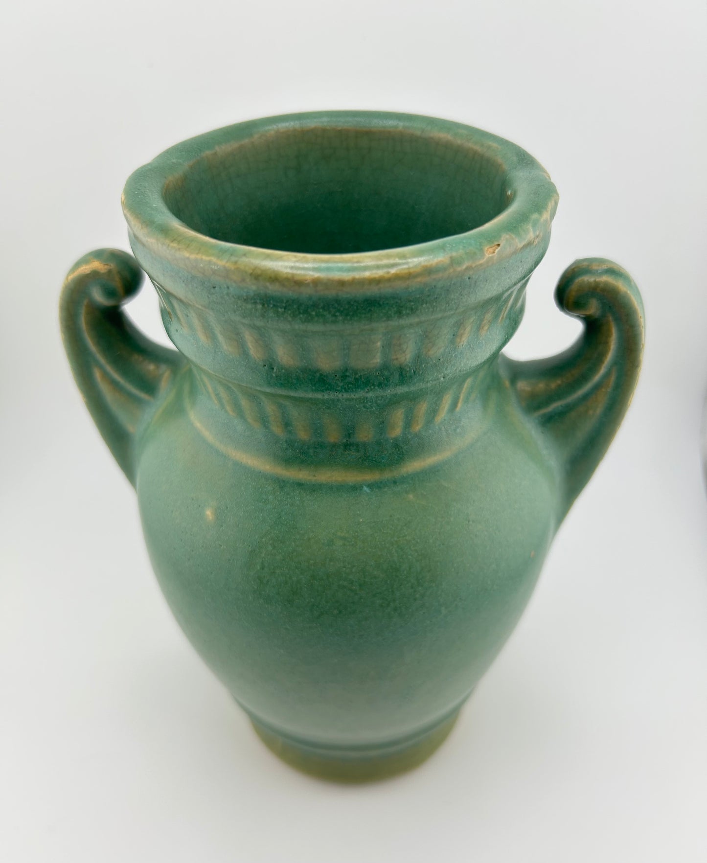 Matte Green Pottery Vase