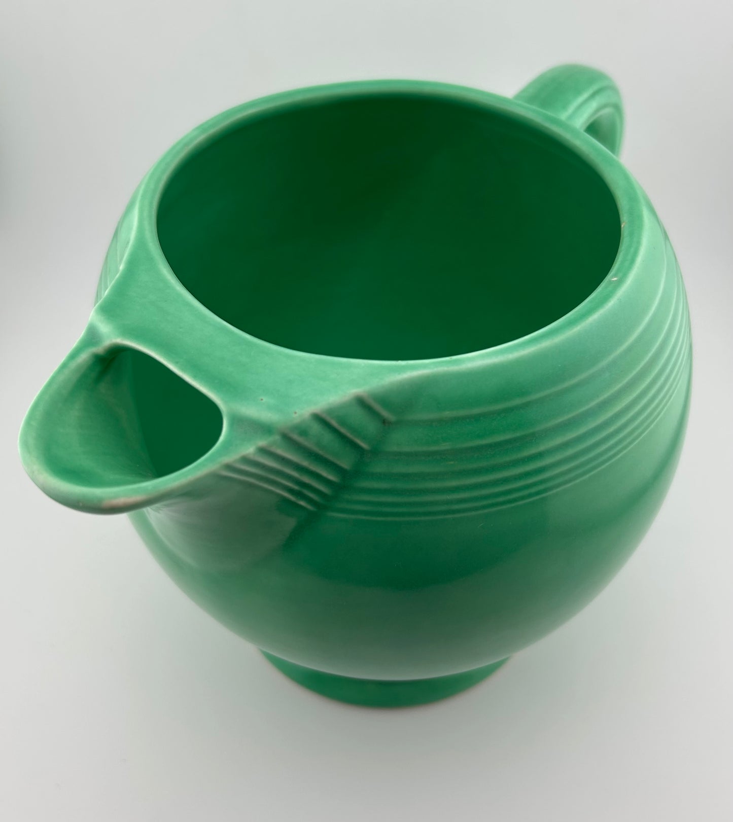 Vintage Fiestaware Green Ice Lip Pitcher