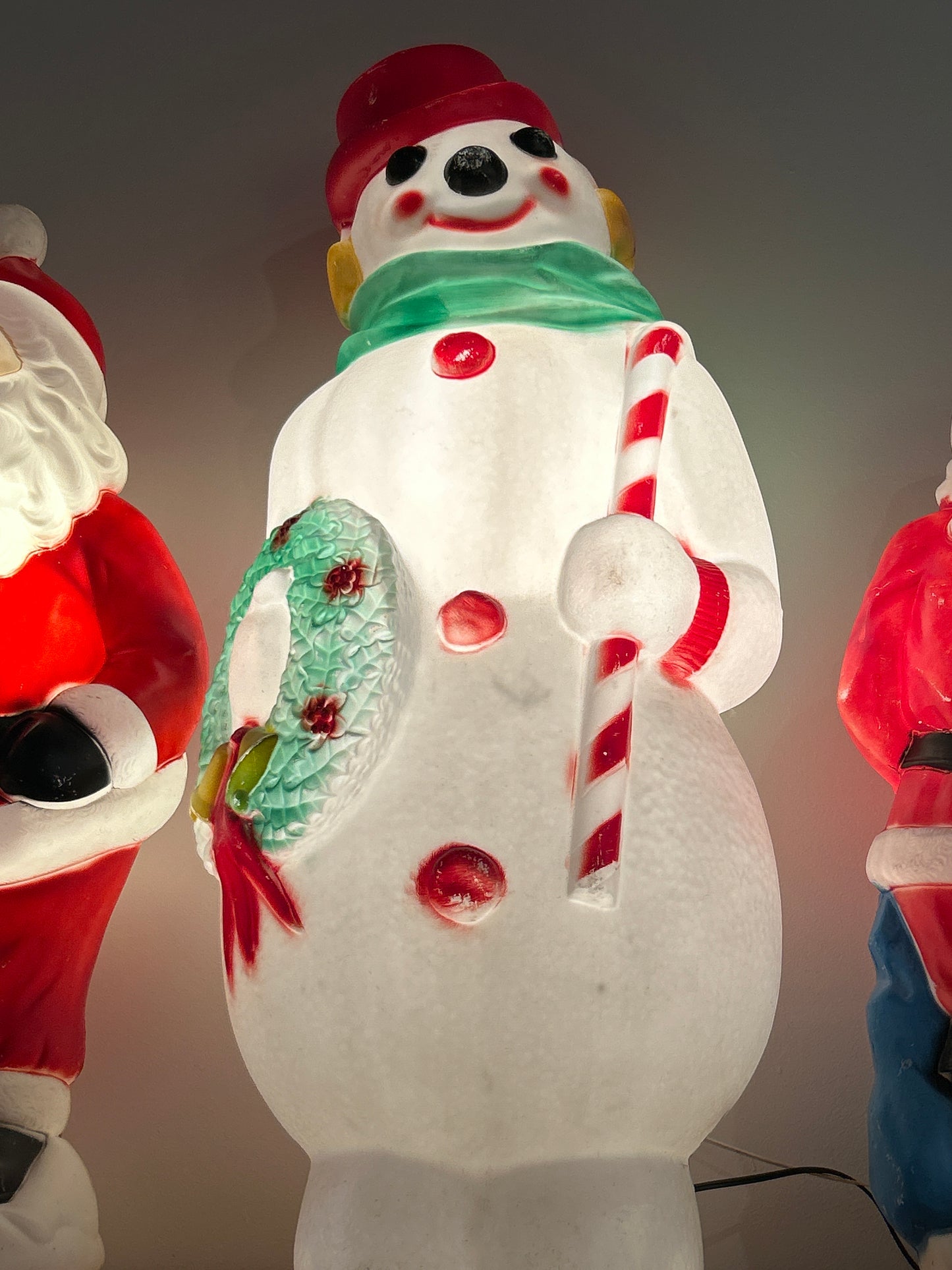 48” Empire Snowman Blow Mold (as found)