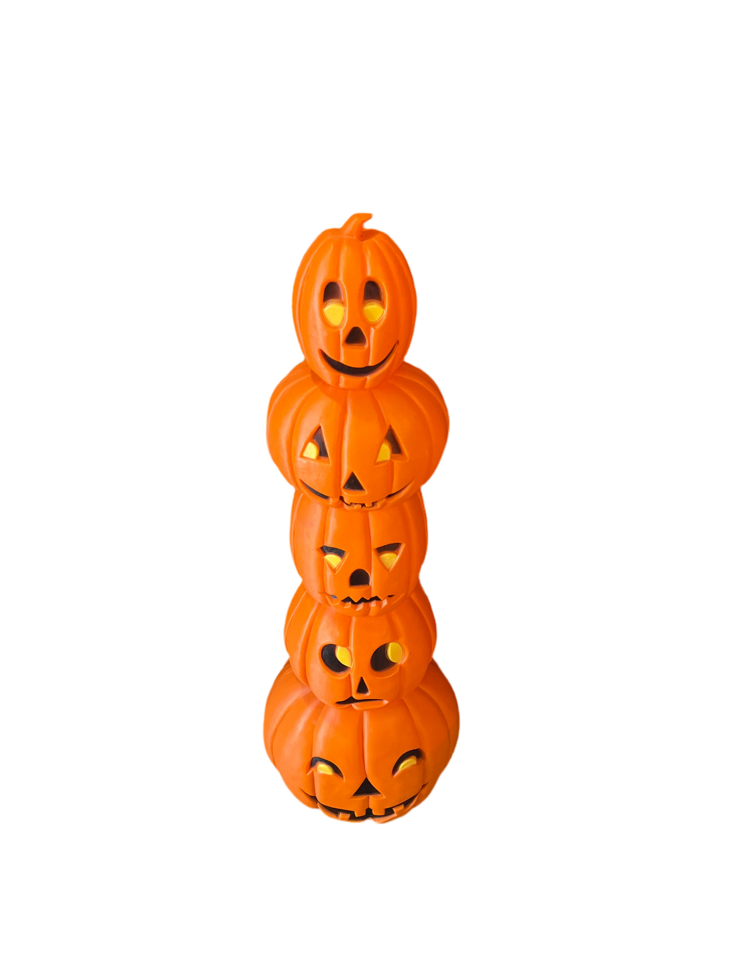 Vintage Don Featherstone Pumpkin Stack Totem Blow Mold