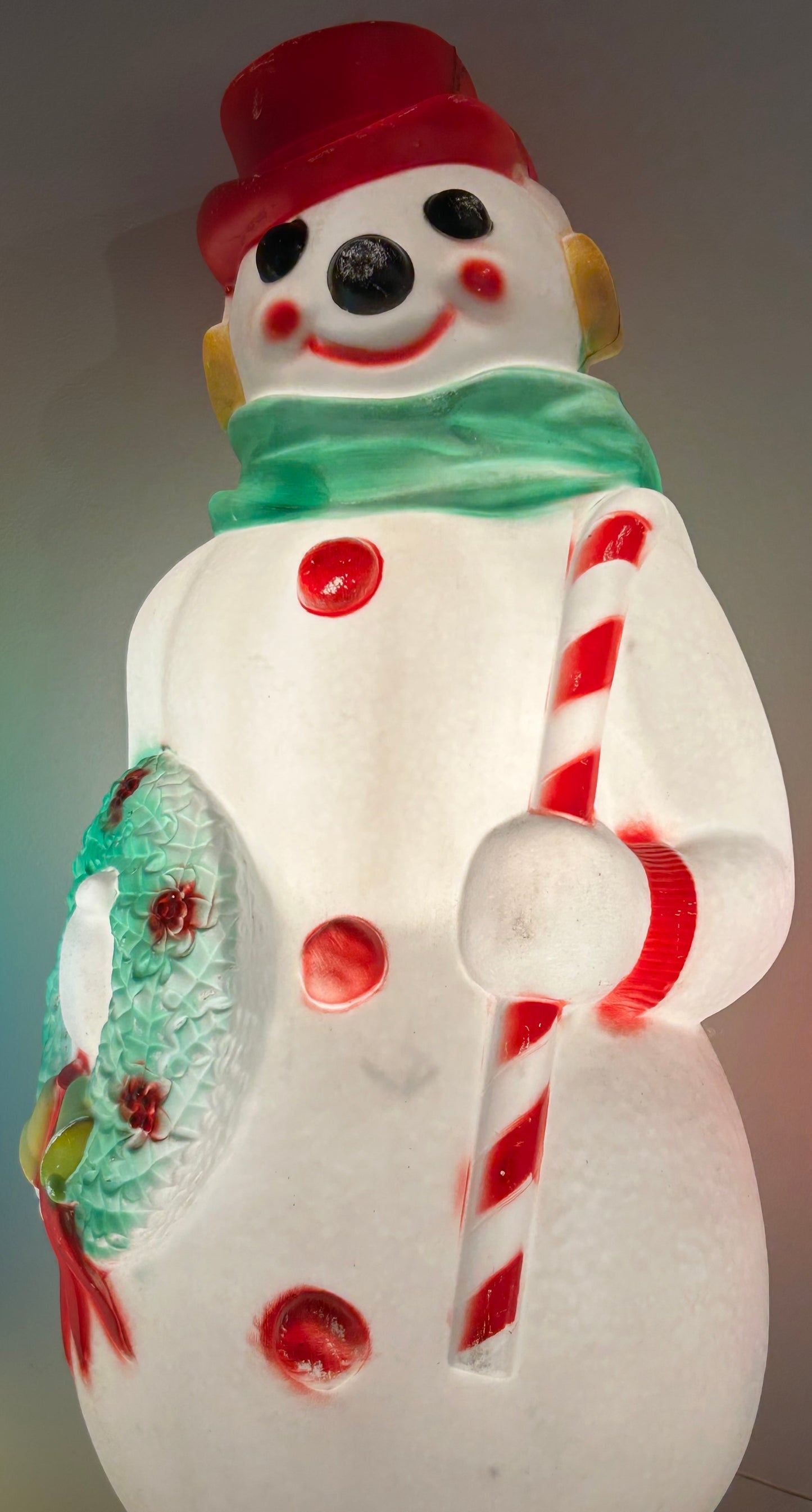 48” Empire Snowman Blow Mold (as found)