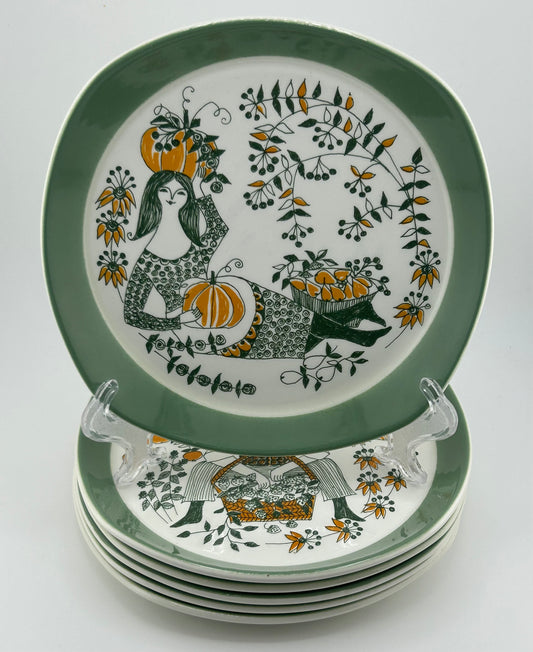 Figgjo Flint Norway 5pc plate set