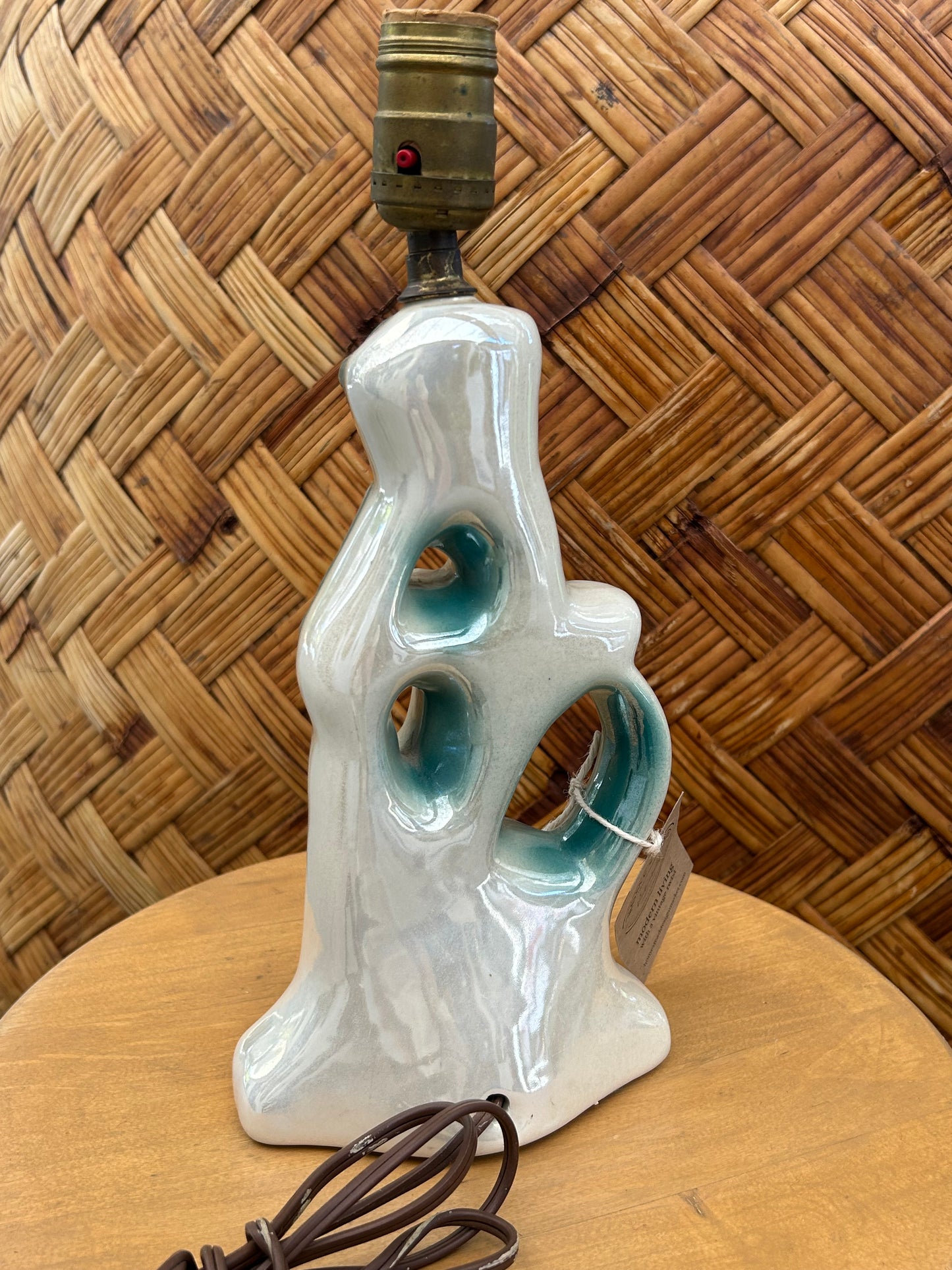 Vintage Lustreware Ballerina Lamp